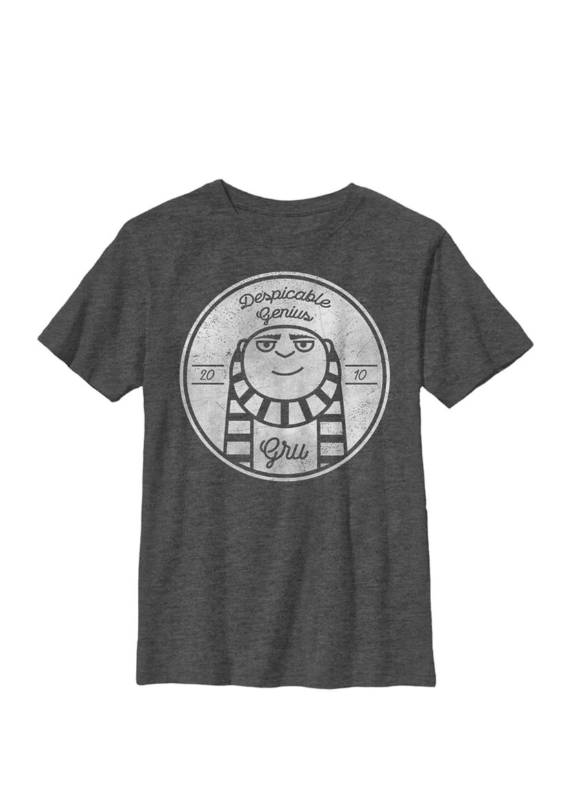  Minions Despicable Genius Crew Graphic T-Shirt
