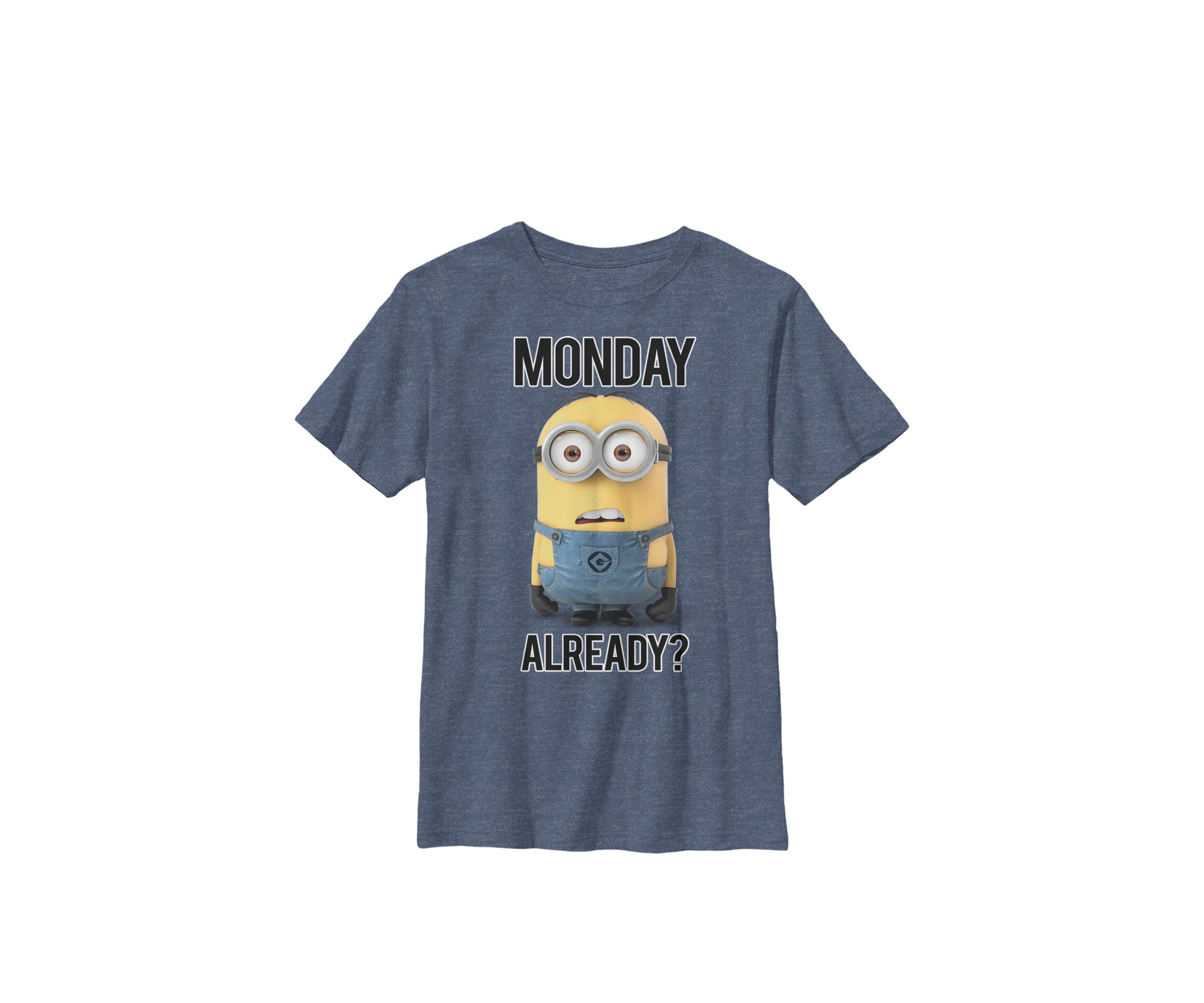  Minions Bob Monday Already Crew Graphic T-Shirt