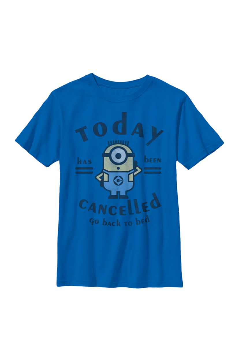 Minions Today Has Been Cancelled Crew Tee