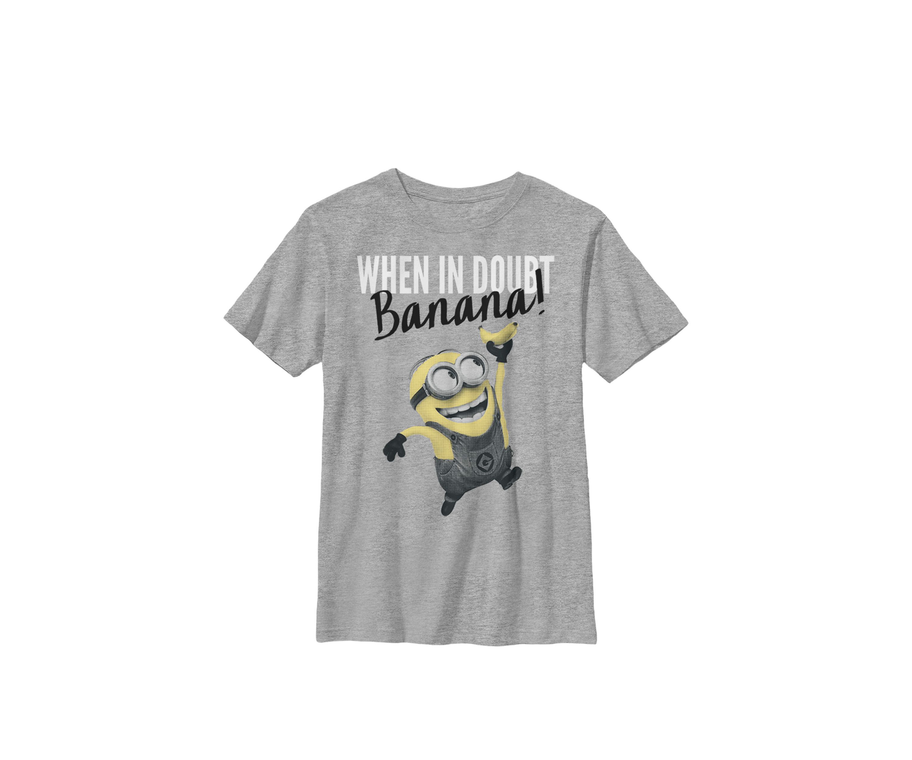 Minions Dave When In Doubt Crew Graphic T-Shirt