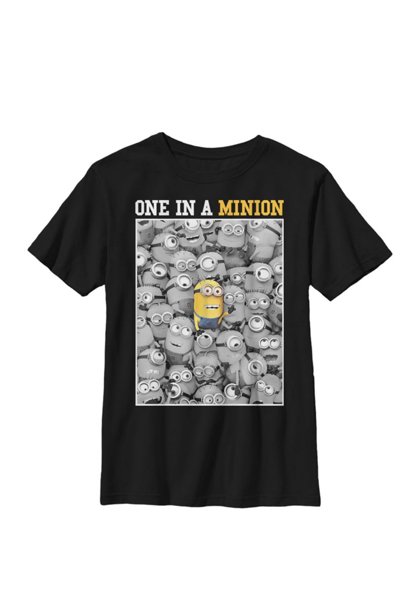 Minions One In A Minion Color Pop Portrait Crew Graphic T-Shirt
