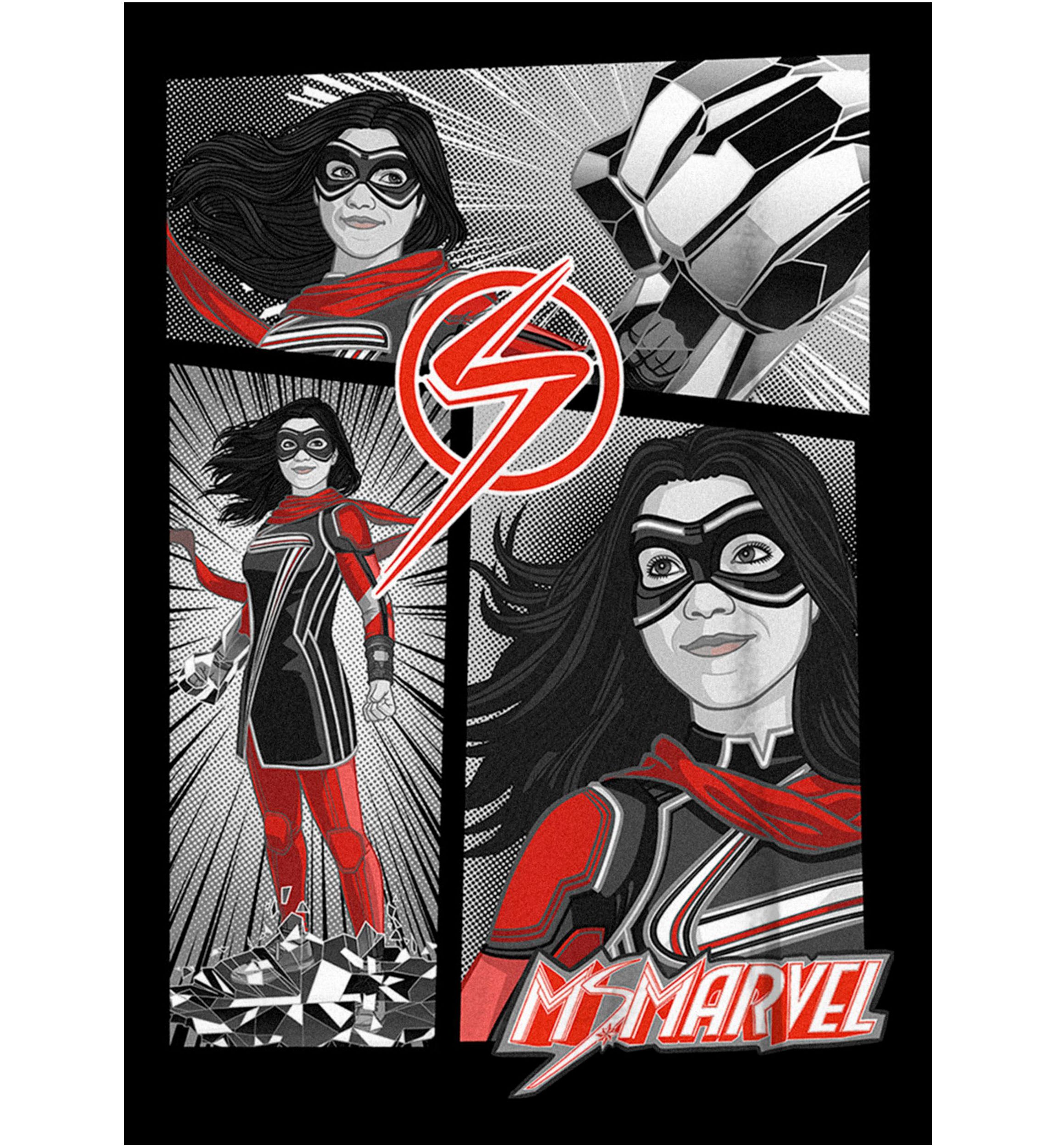 Ms Marvel Panel Graphic T-Shirt