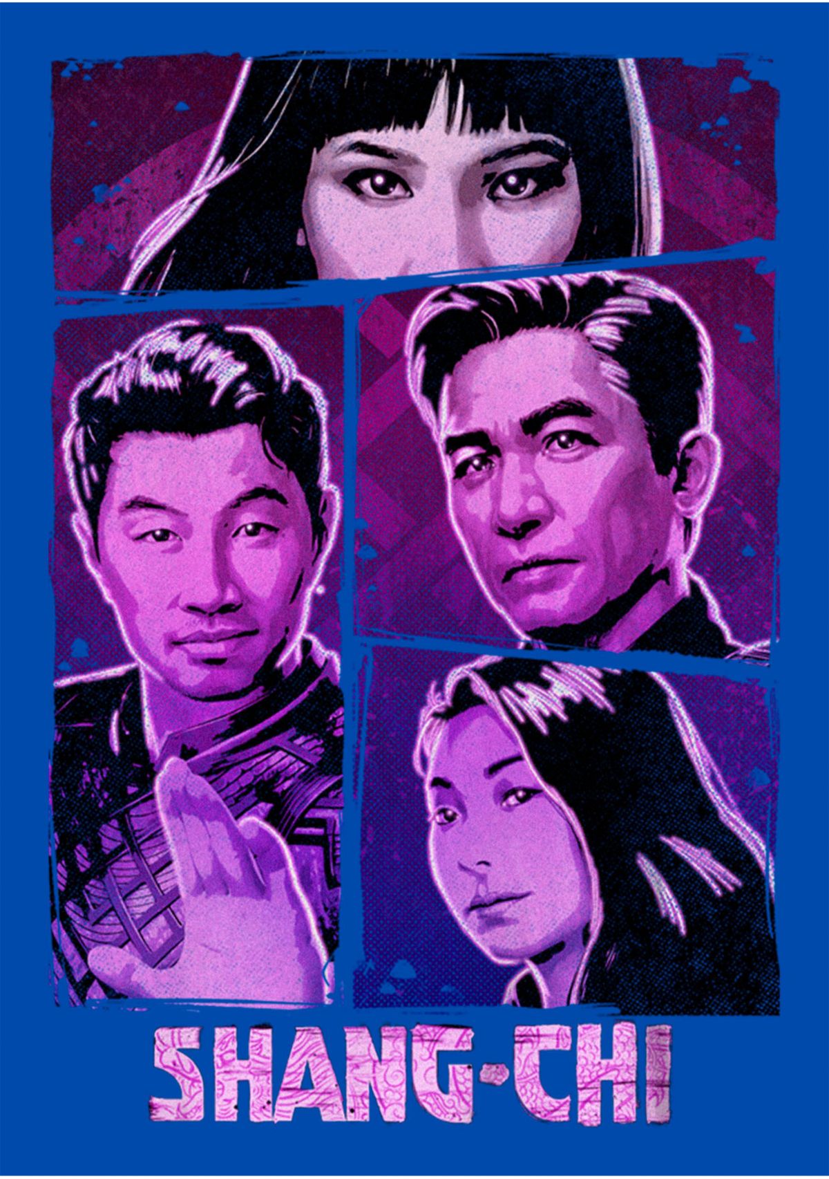 Neon Panel Shang Graphic Top