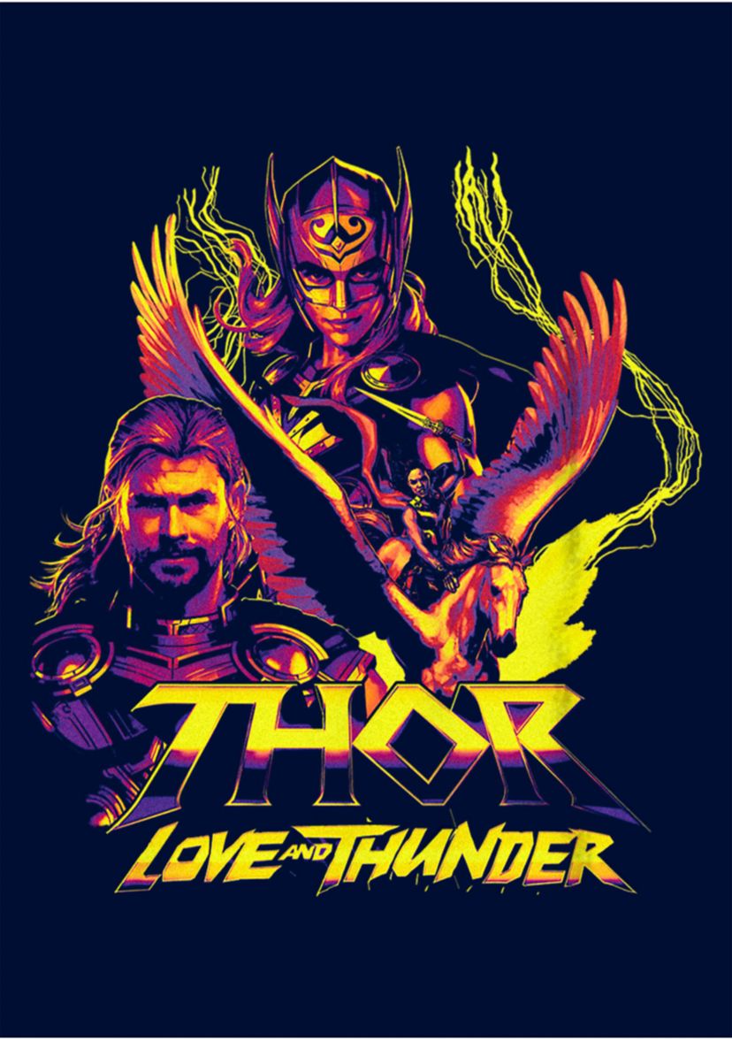Thunder Character Pyramid Graphic T-Shirt