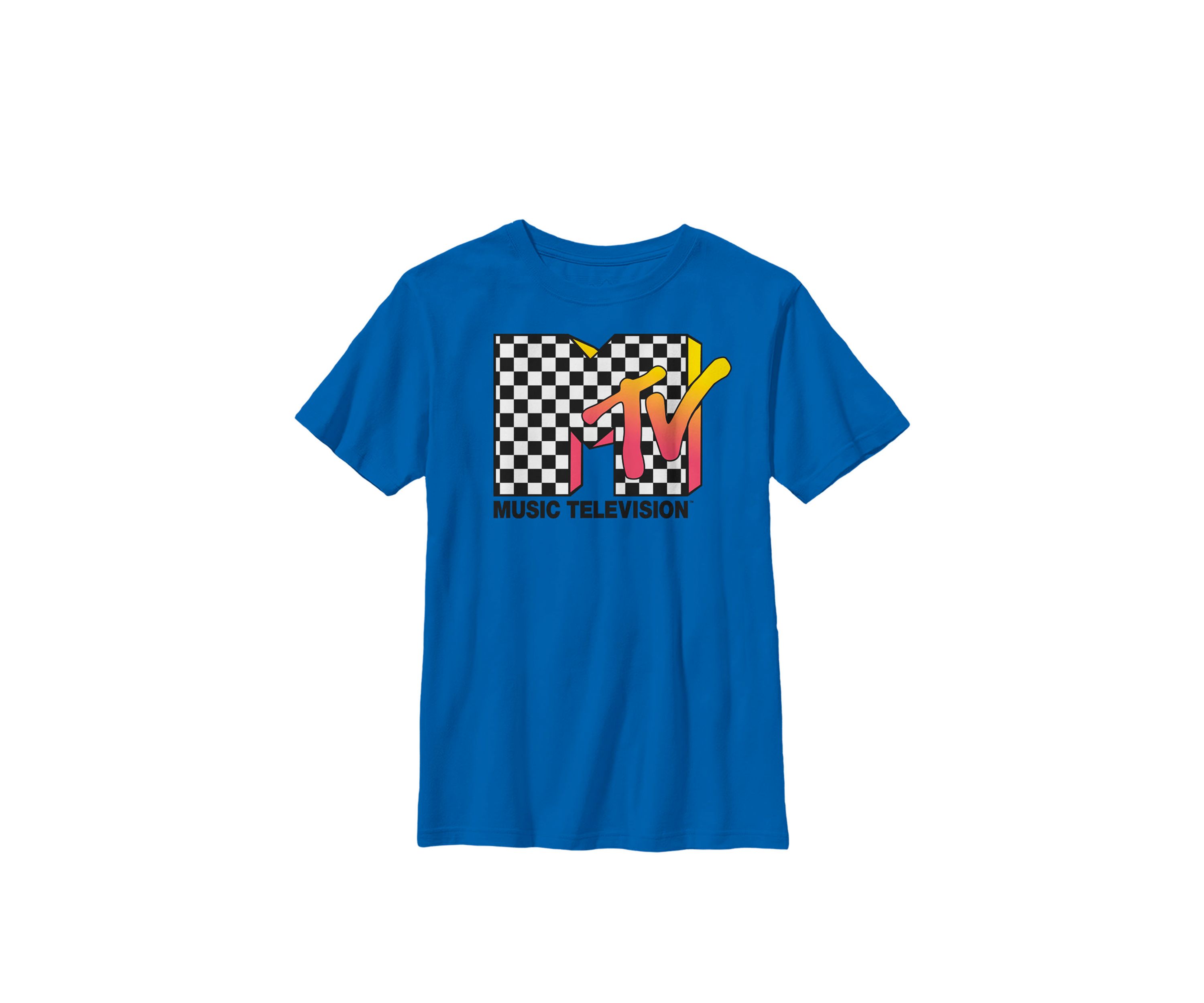 Classic Checkered Logo Crew Graphic T-Shirt 