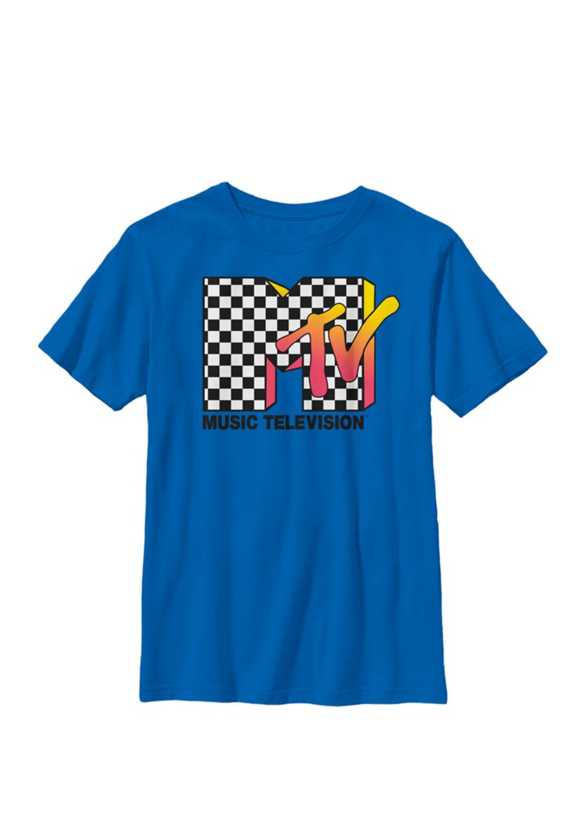 Classic Checkered Logo Crew Graphic T-Shirt 