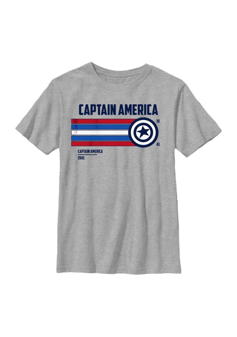 Shield Stripes Graphic T-Shirt