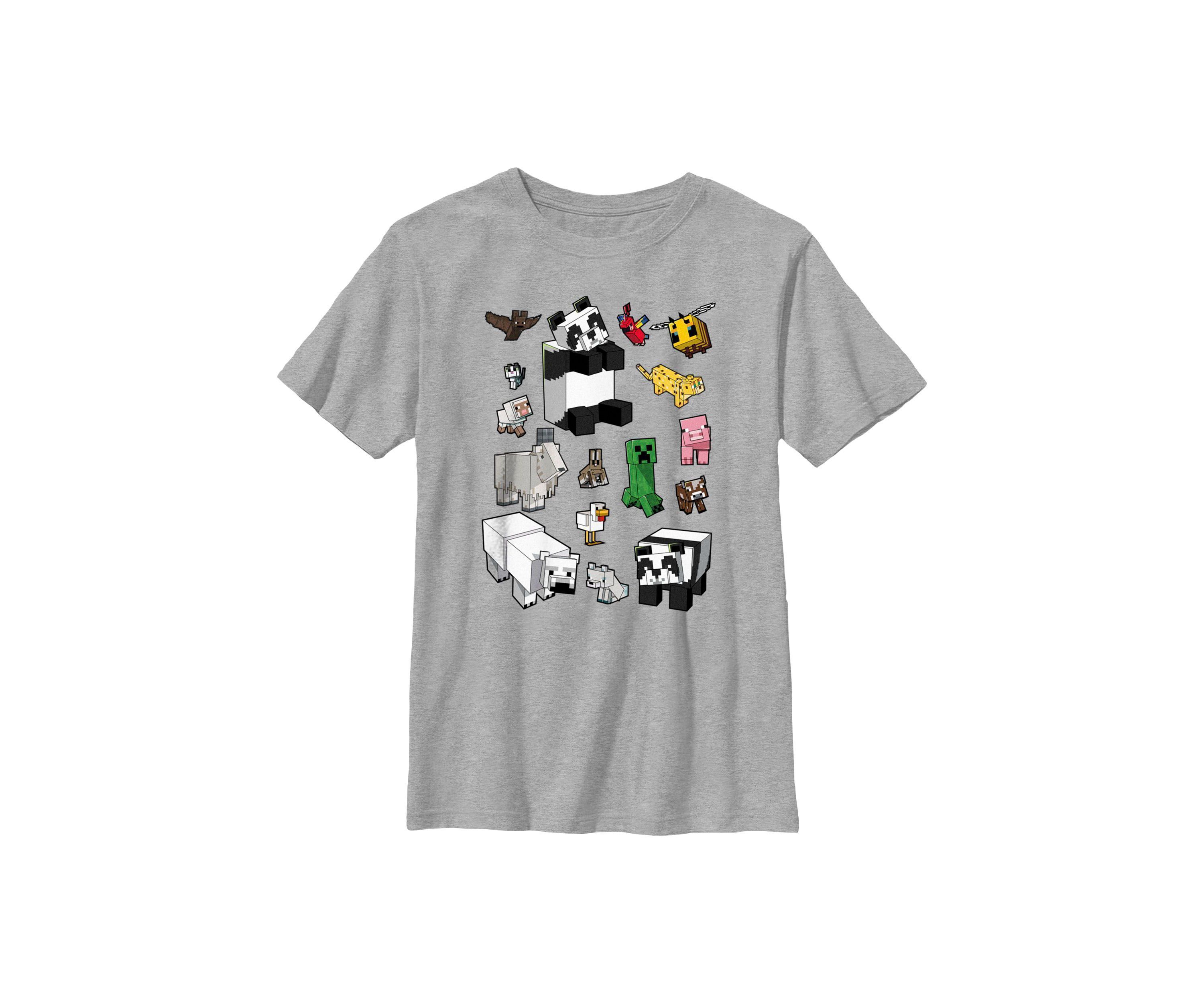 Mncrft Overworld Mobs Graphic T-Shirt