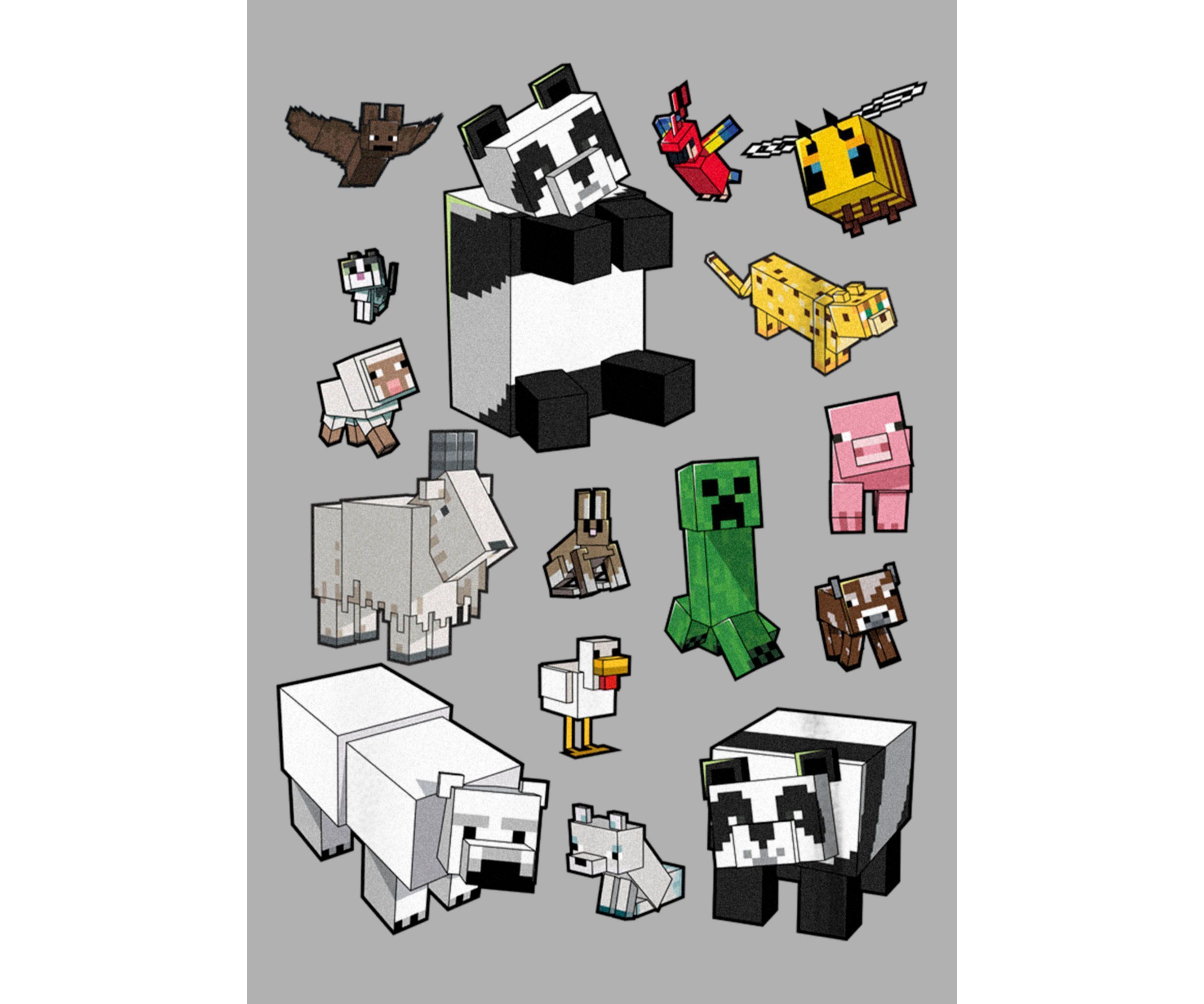 Mncrft Overworld Mobs Graphic T-Shirt