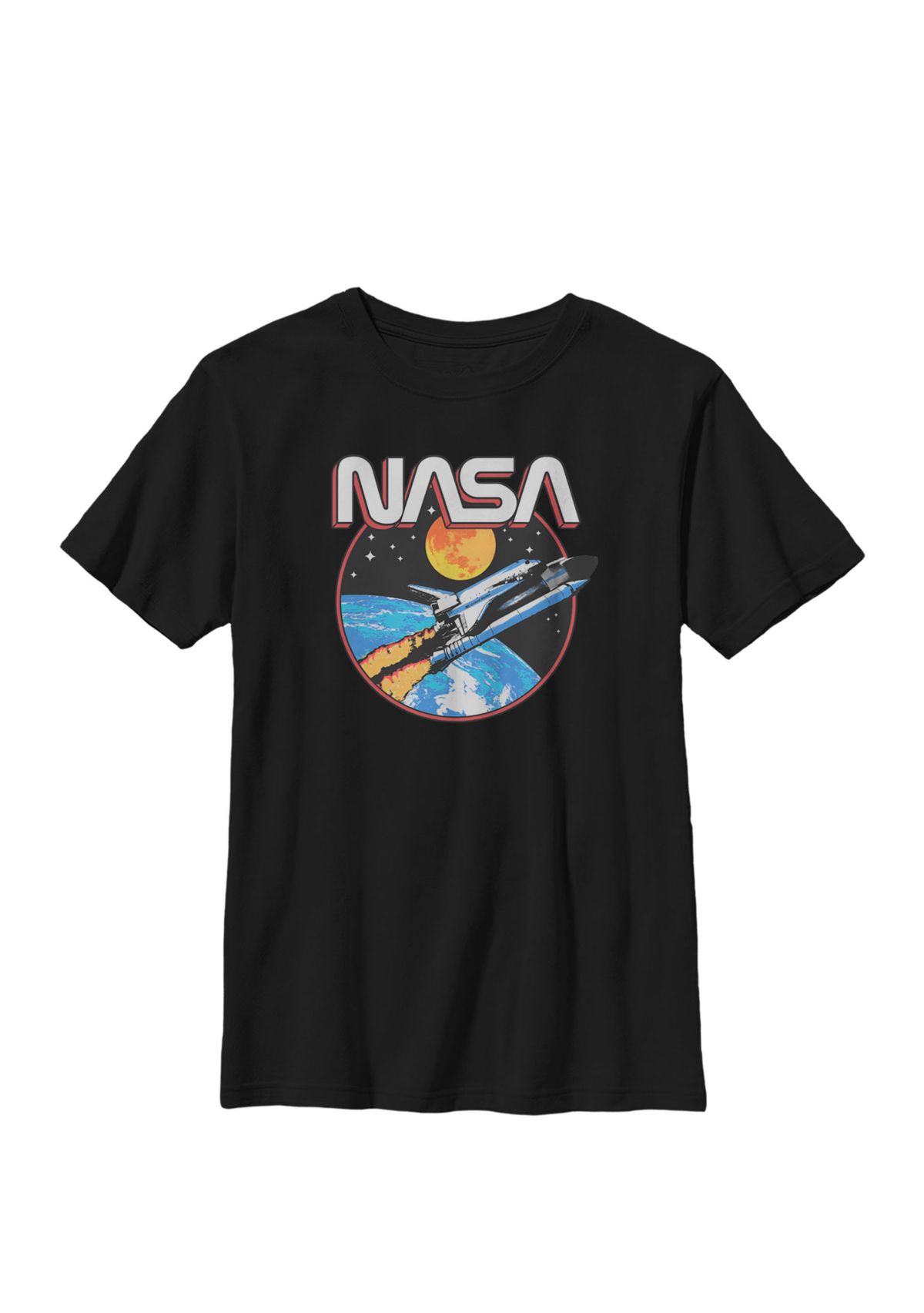 Retro Lift Off Space Crew Graphic T-Shirt