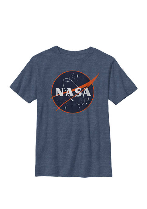 NASA Dark Classic Logo Crew Graphic T-Shirt
