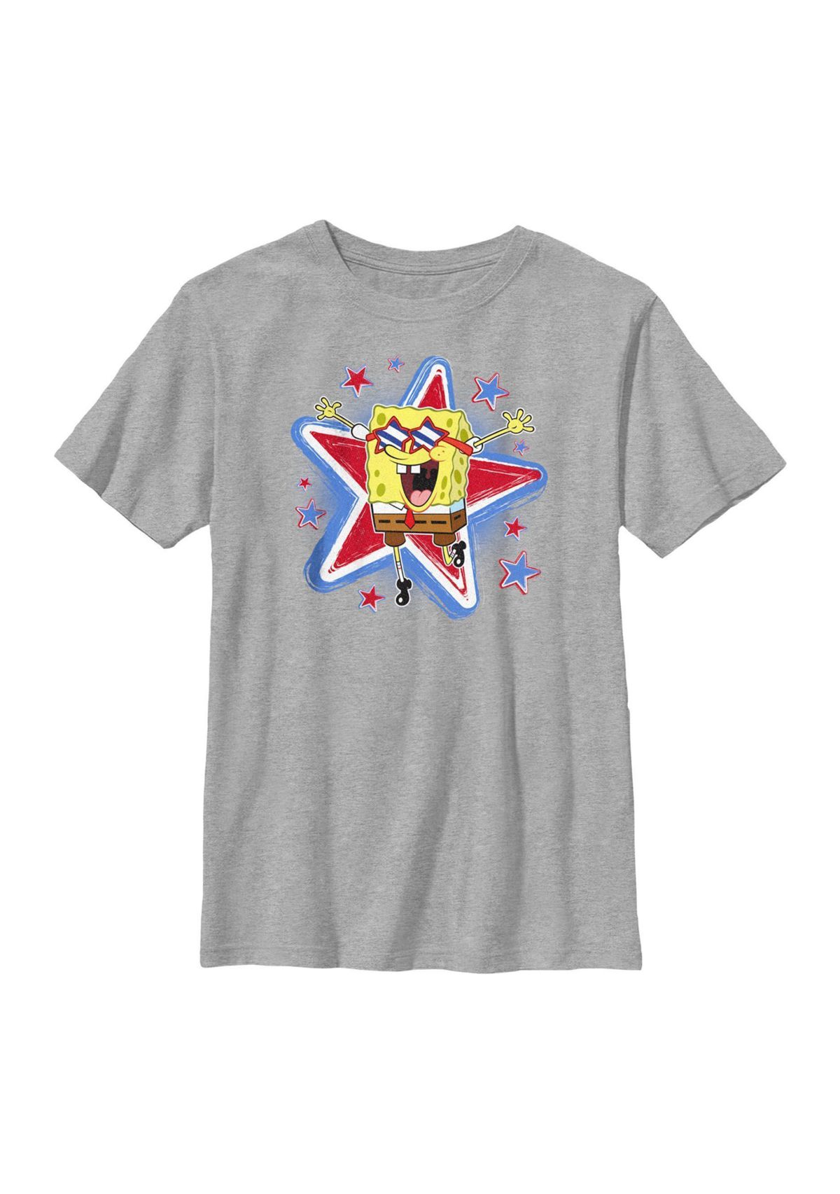 Spongebob Patriotic Graphic T-Shirt