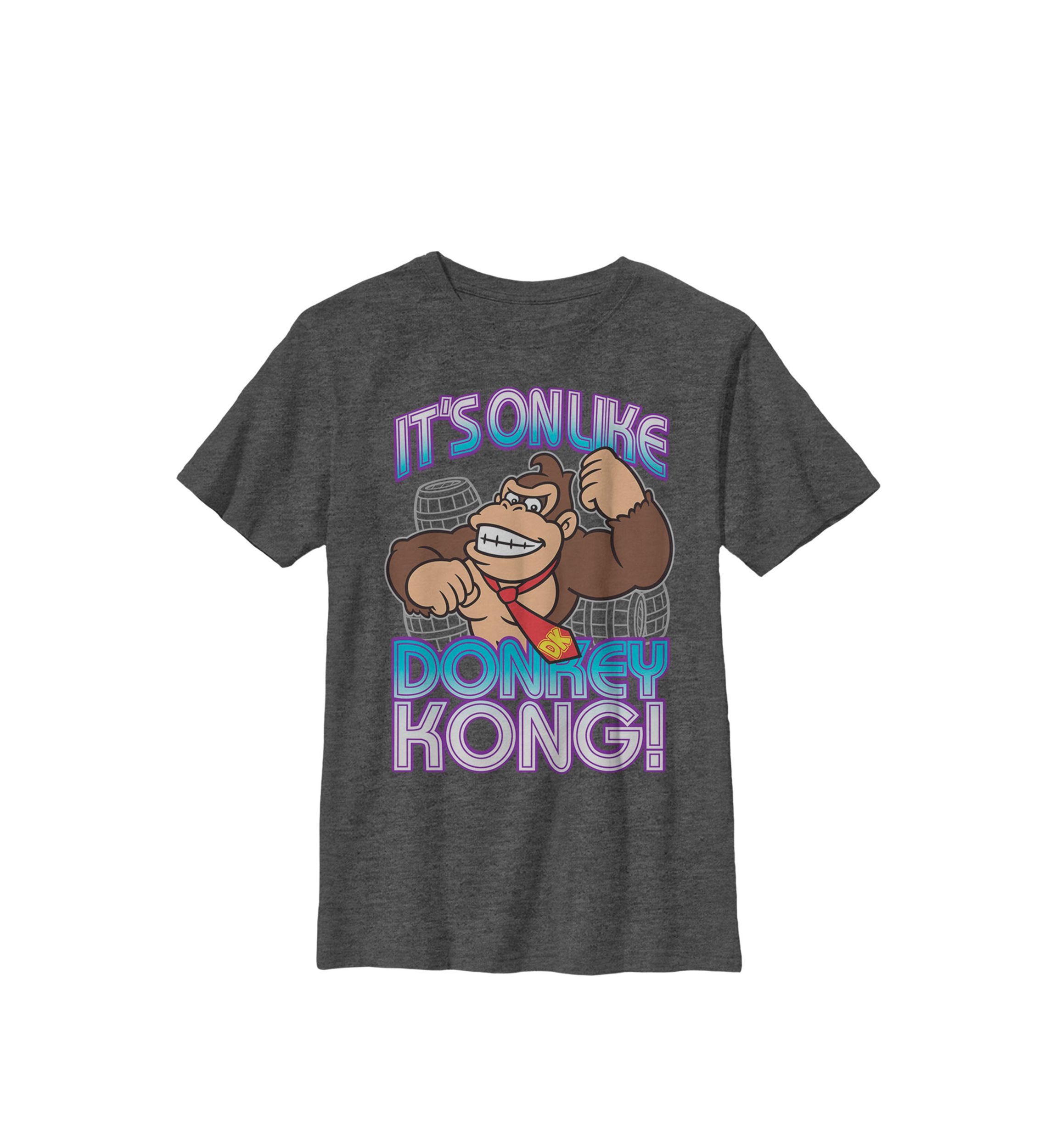 Donkey Kong Its On Taunt Crew Graphic T-Shirt