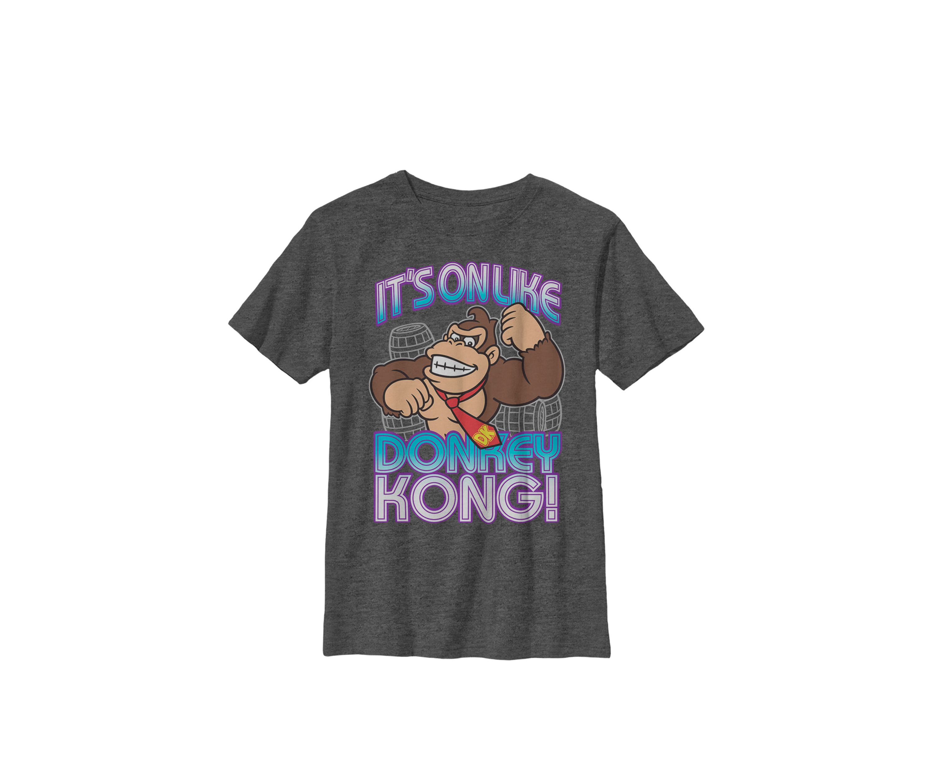 Donkey Kong Its On Taunt Crew Graphic T-Shirt