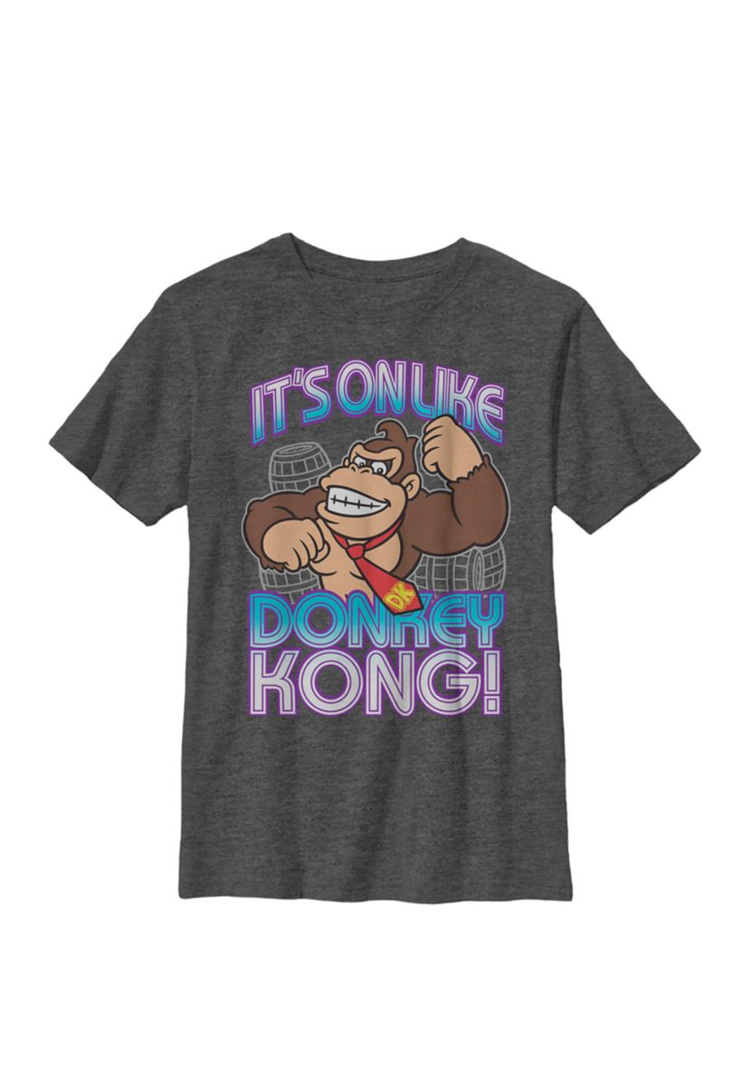 Donkey Kong Its On Taunt Crew Graphic T-Shirt