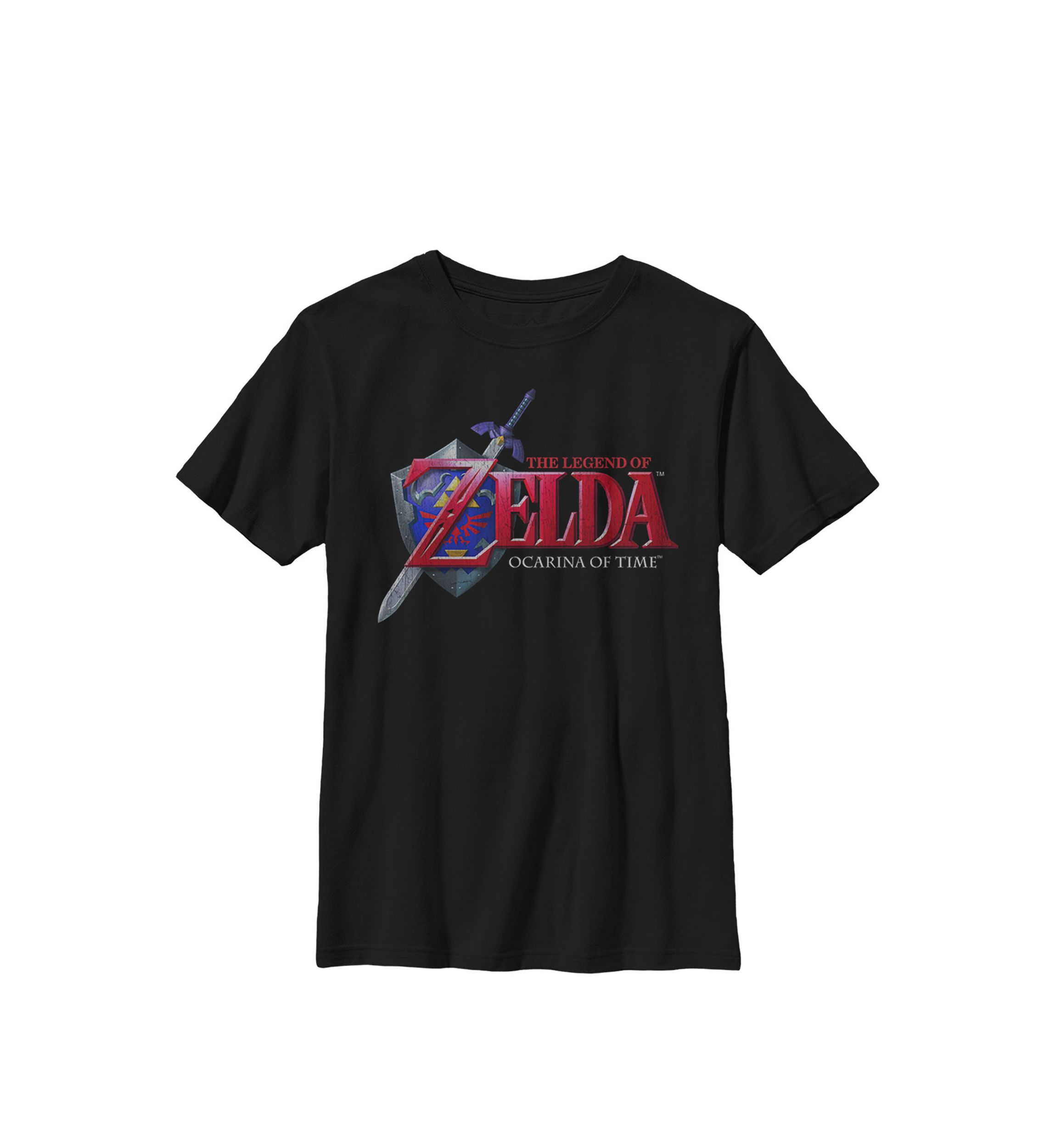 Zelda Ocarina of Time Classic Logo Crew Graphic T-Shirt 