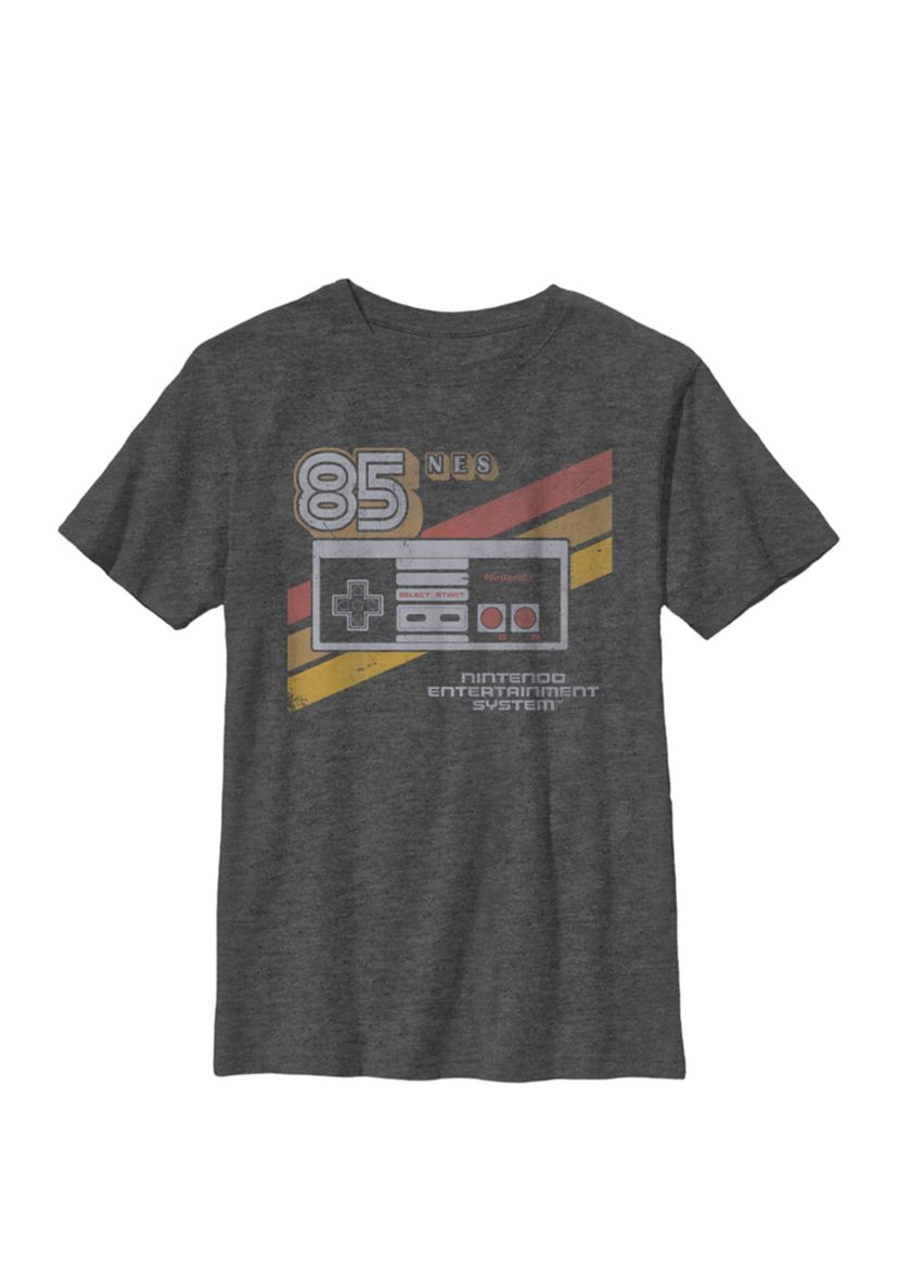 NES Controller Retro Stripe 85 Crew Graphic T-Shirt