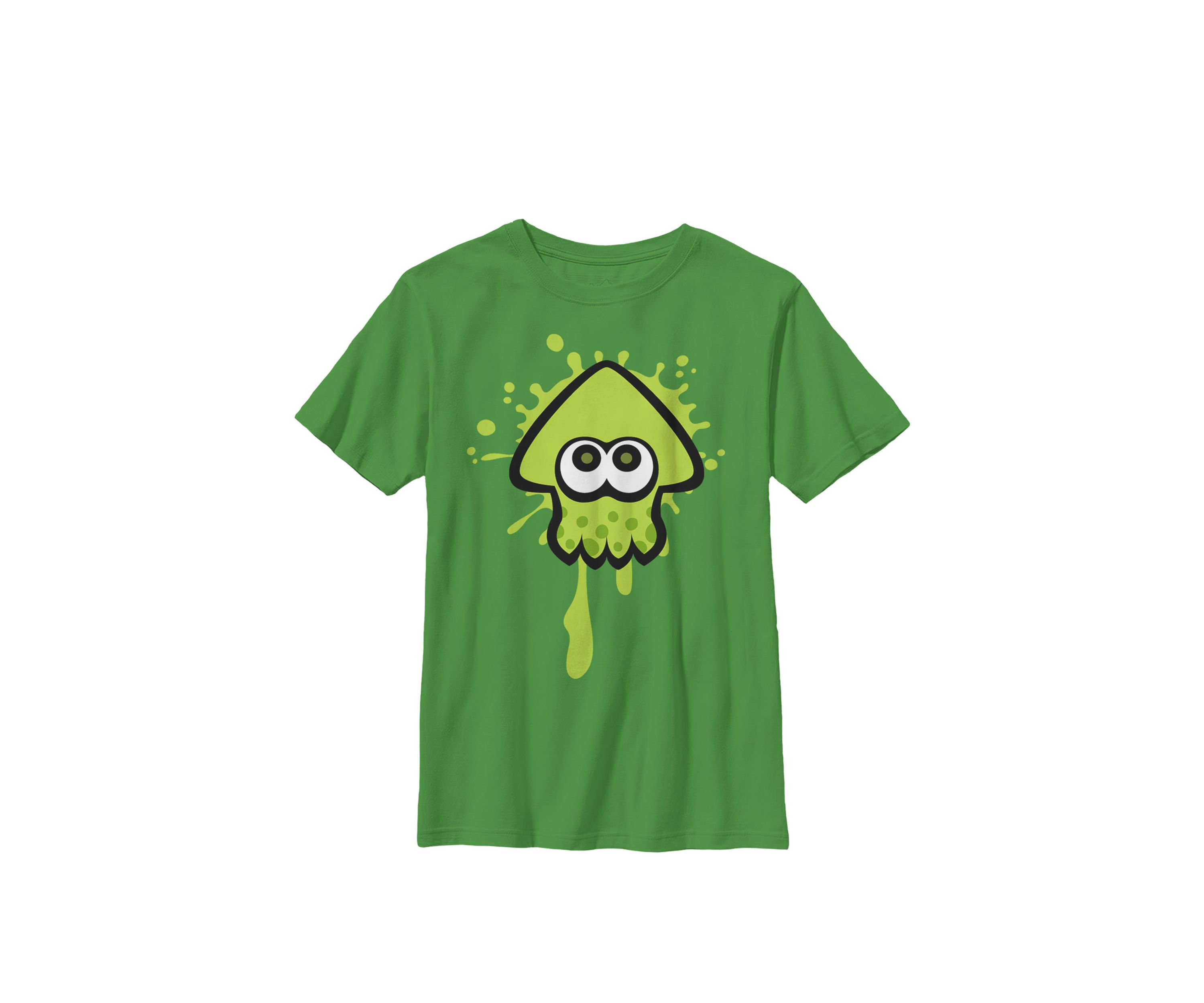 Splatoon Green Inkling Squid Splat Crew Graphic T-Shirt