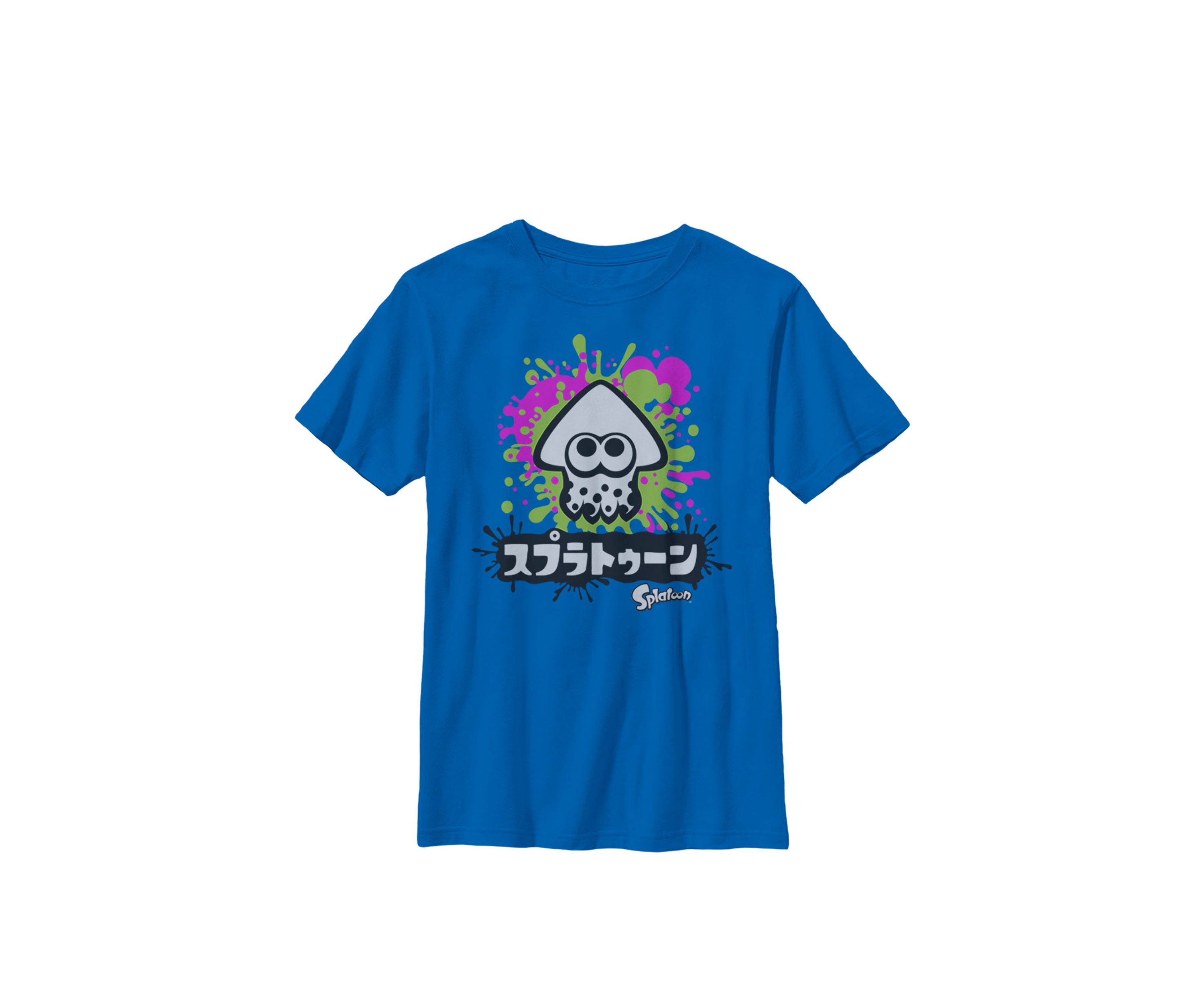 Splatoon Inkling Text Splatter Crew T-Shirt