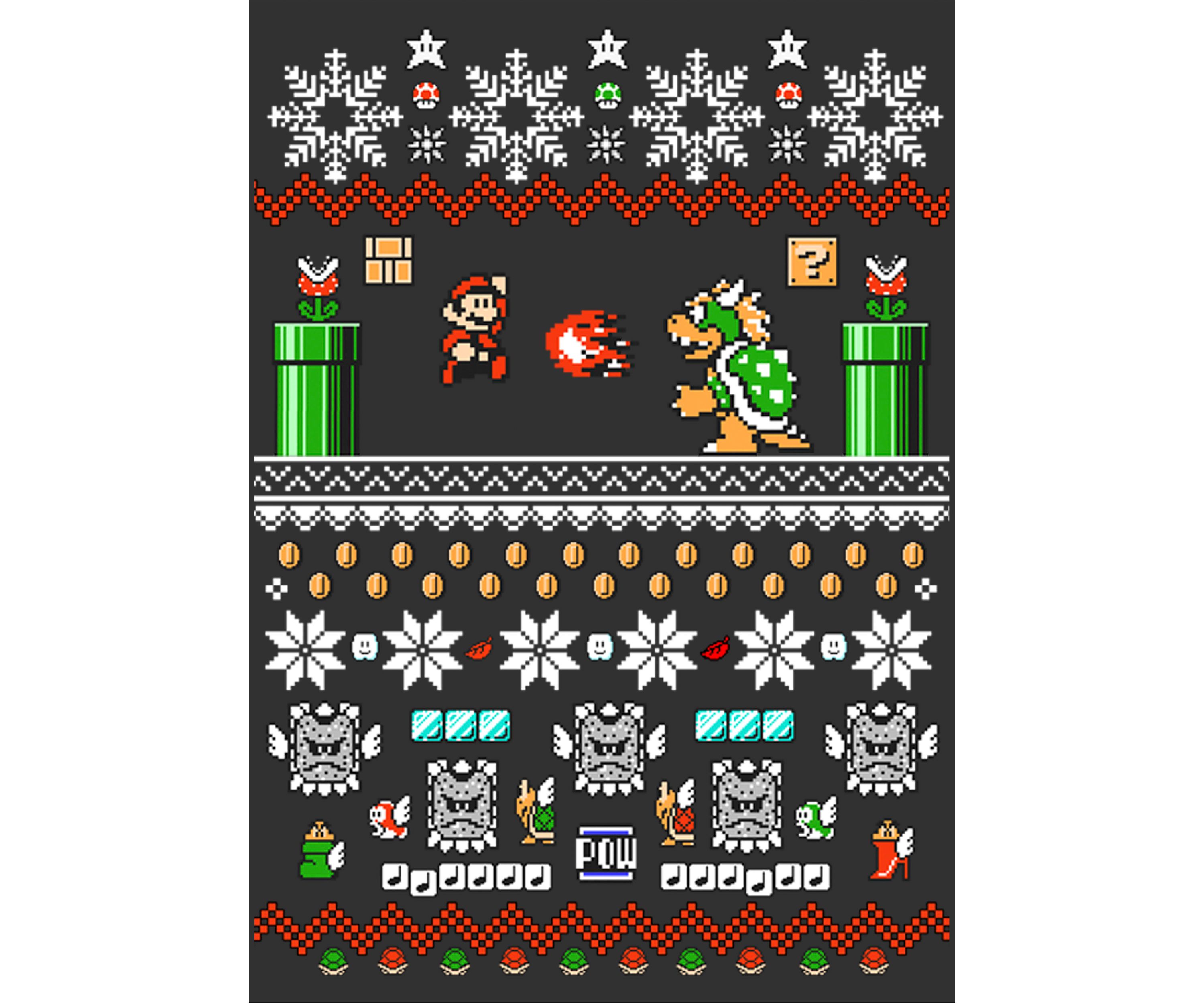Boys 4-7 Bit Xmas Stack Graphic Top