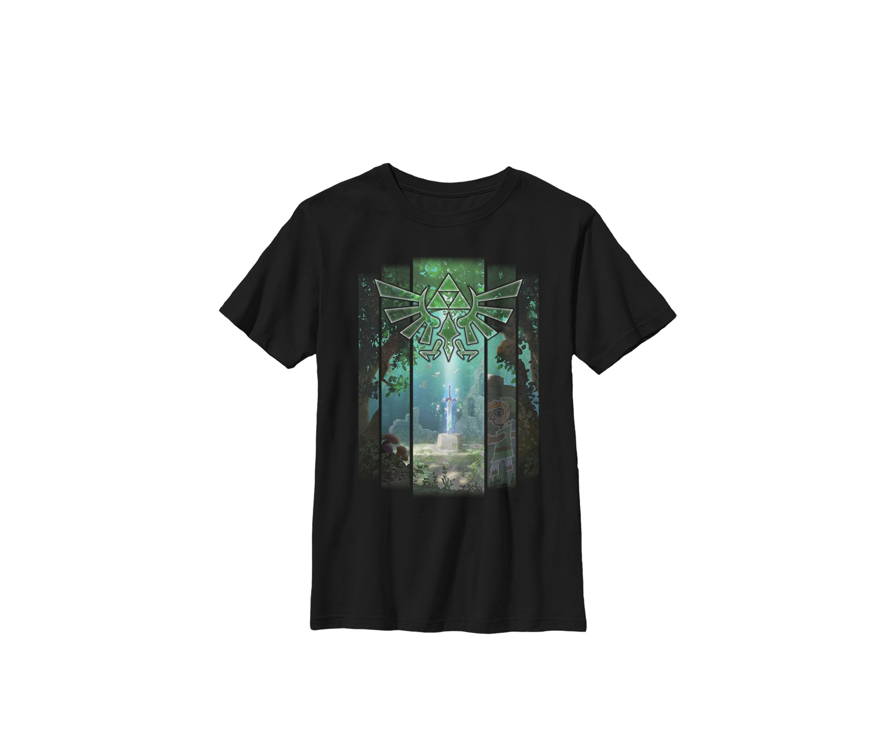 Zelda The Master Sword Lost Woods Crew Graphic T-Shirt