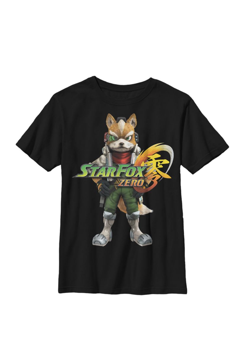 Boys Star Fox Zero Classic Fox Stance Crew T-Shirt