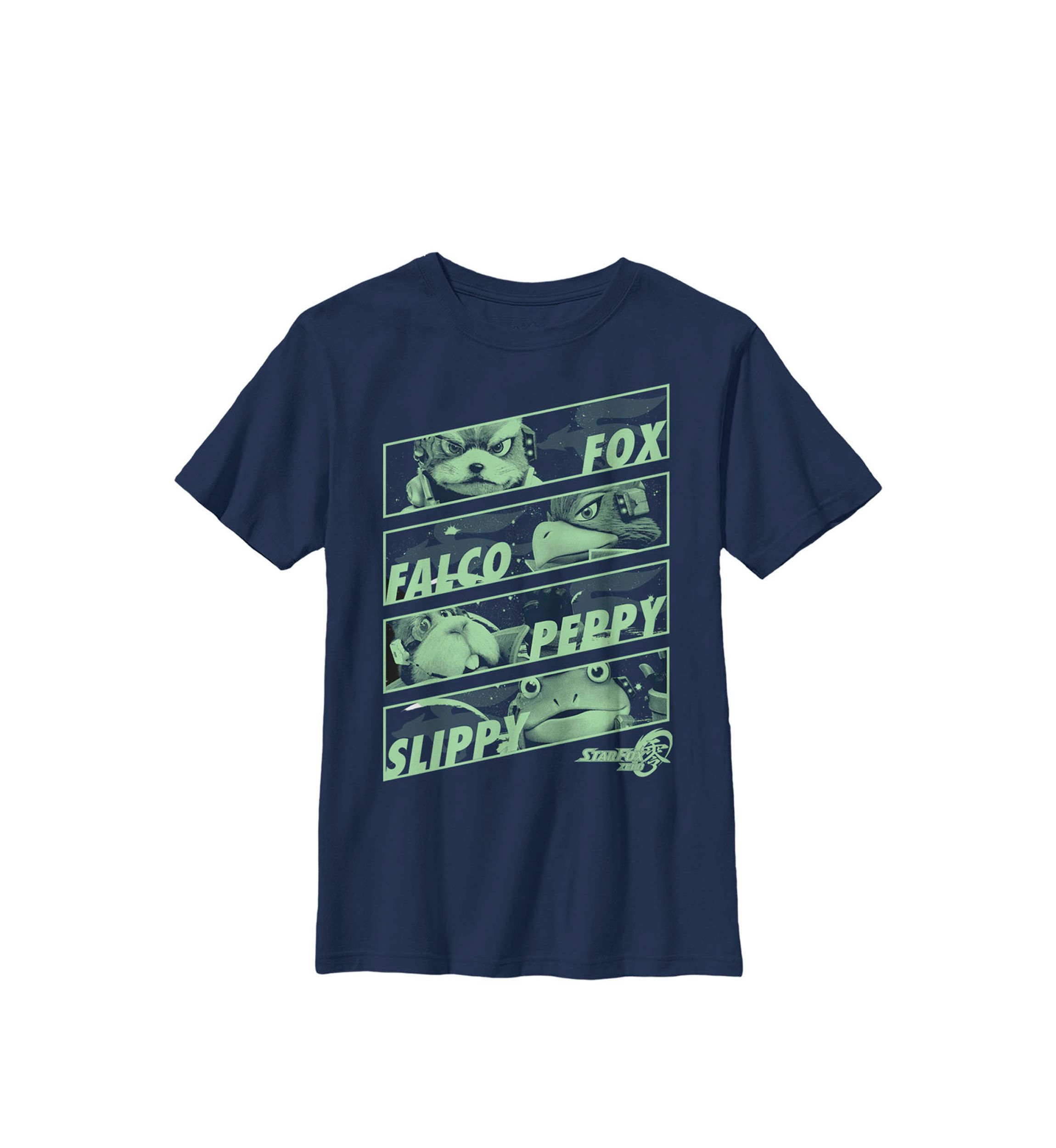 Boys Star Fox Zero Tilted Team Group Shot Crew T-Shirt 