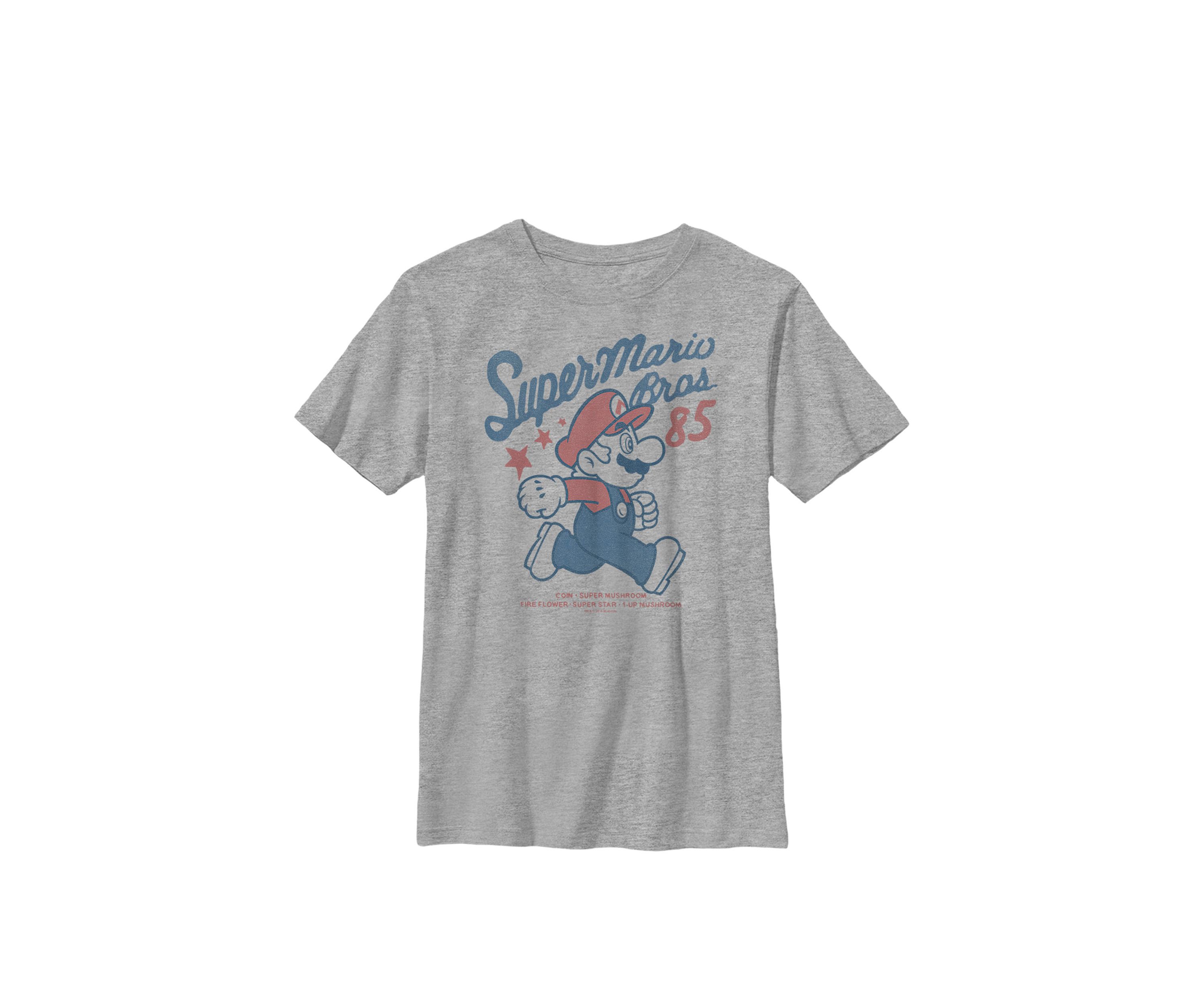 Super Mario Bros 85 Vintage Stars Crew T-Shirt
