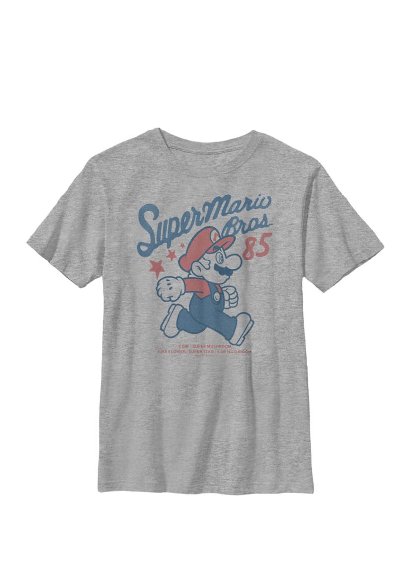 Super Mario Bros 85 Vintage Stars Crew T-Shirt