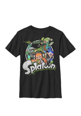 Nintendo Boys Splatoon Inkling Squid Kids Logo Crew T-Shirt