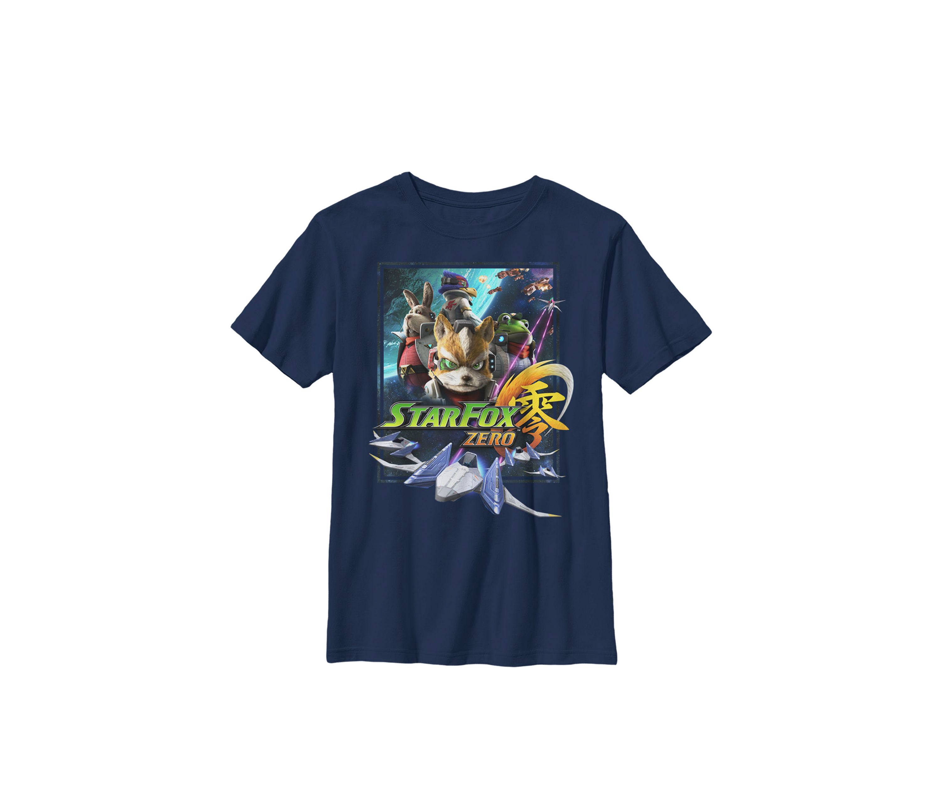 Boys Star Fox Zero Space Group Shot Crew Tee
