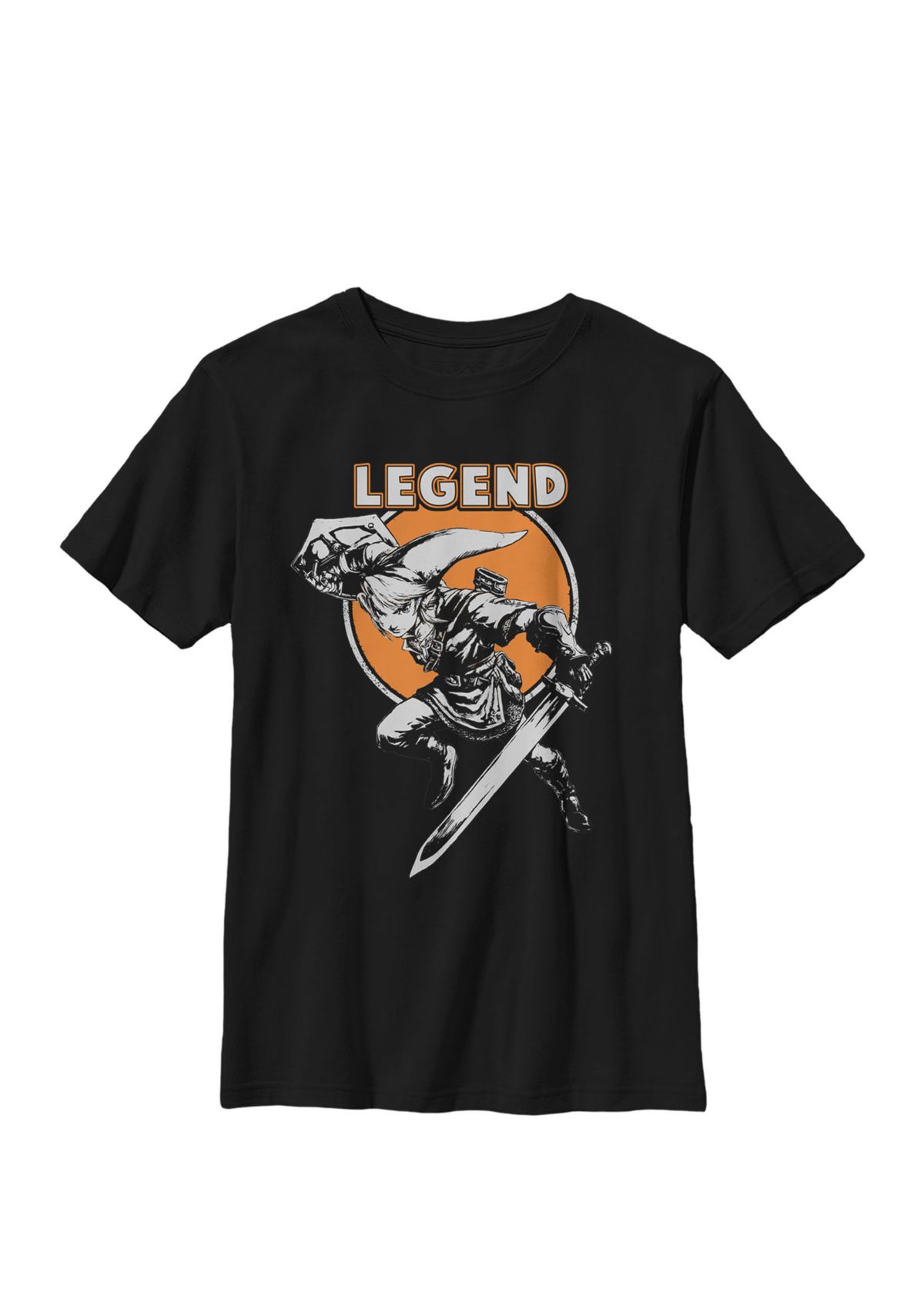 Boys Zelda Link Warrior Stance Legend Crew T-Shirt
