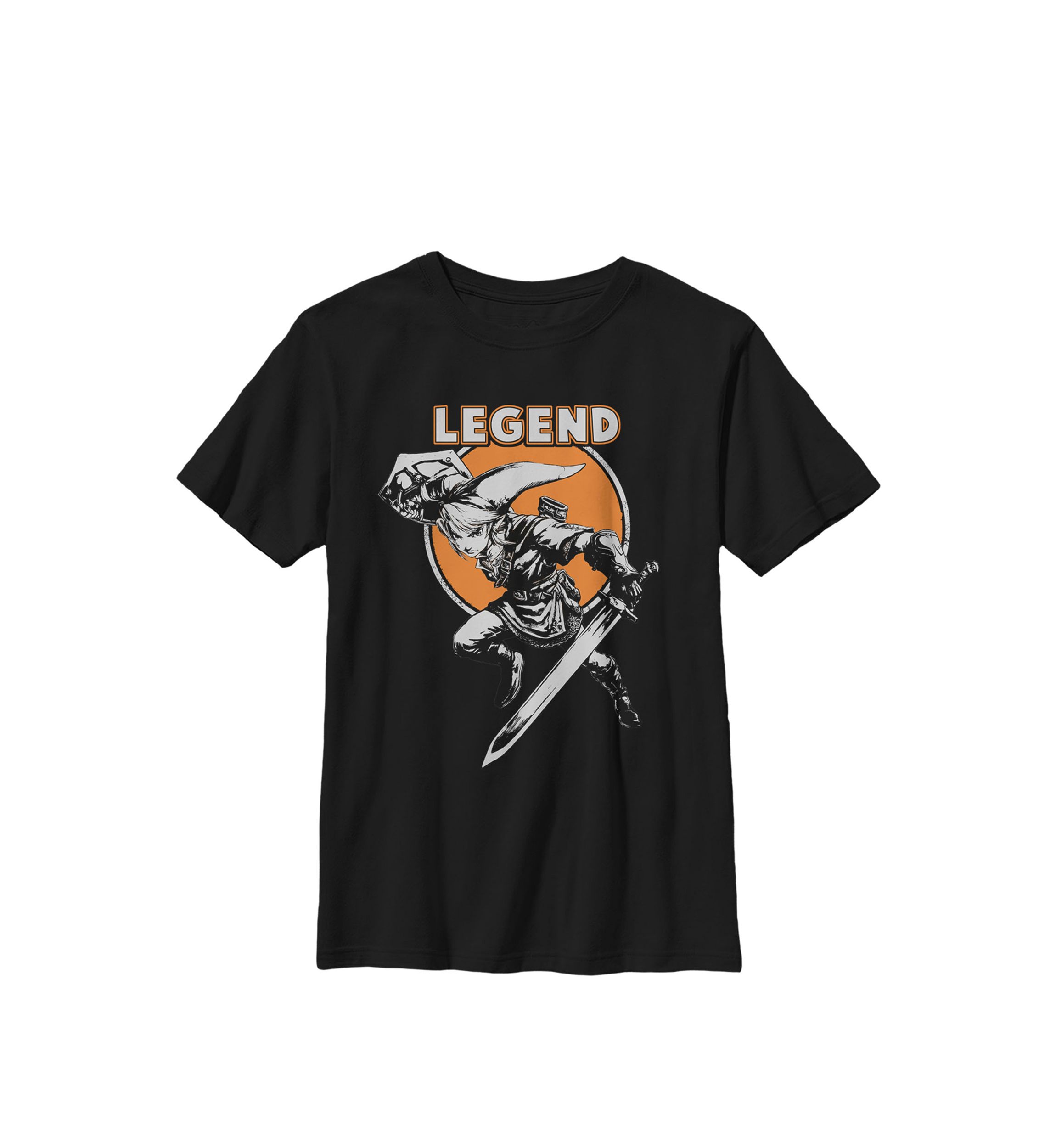 Boys Zelda Link Warrior Stance Legend Crew T-Shirt