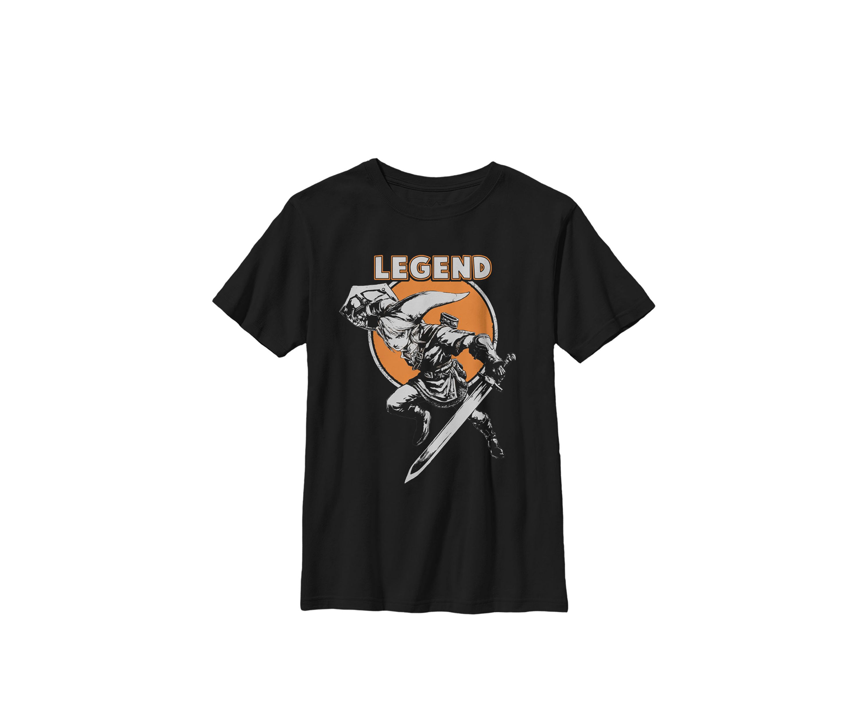 Boys Zelda Link Warrior Stance Legend Crew T-Shirt