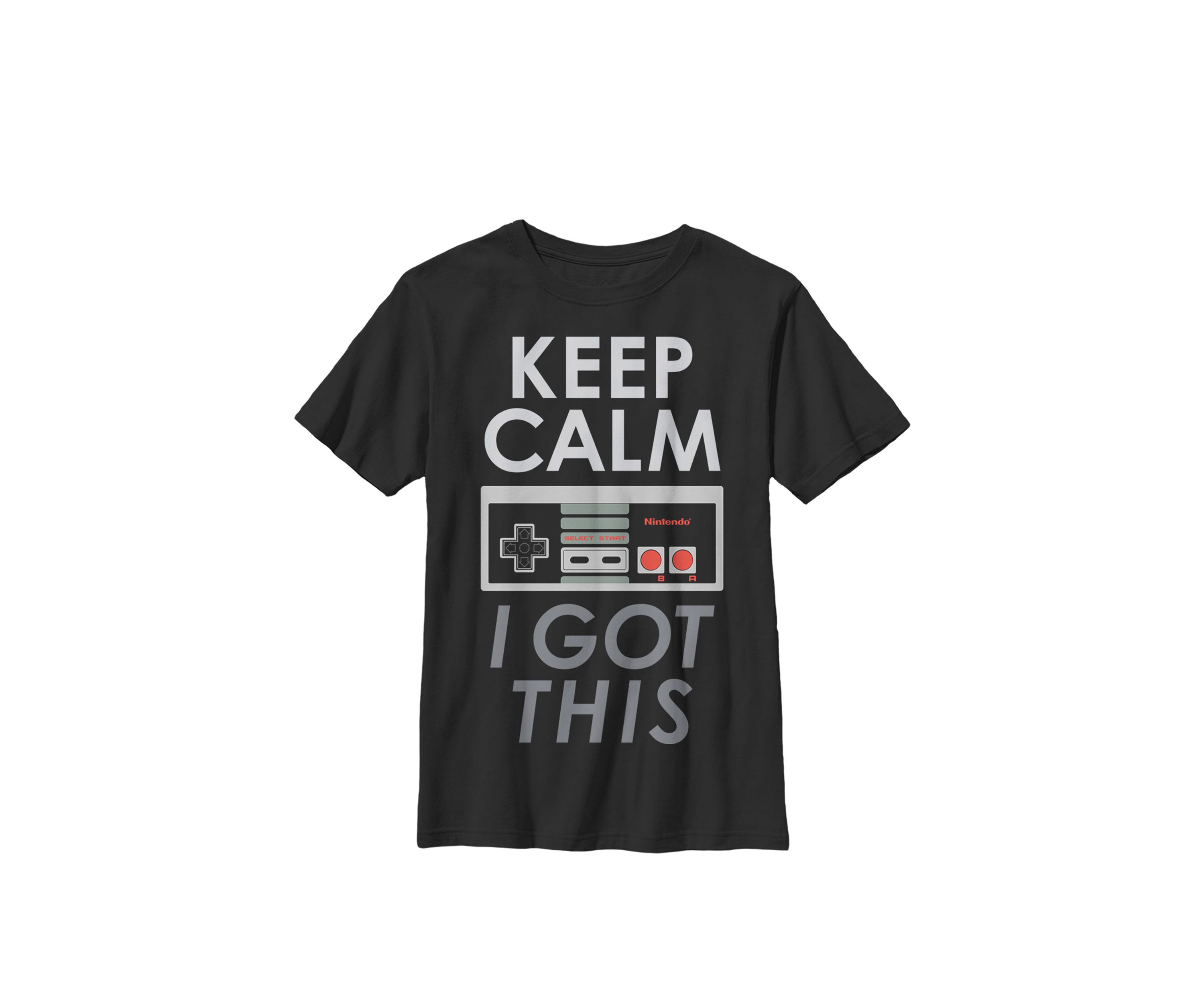 Boys NES Controller Keep Calm I Got This Crew T-Shirt