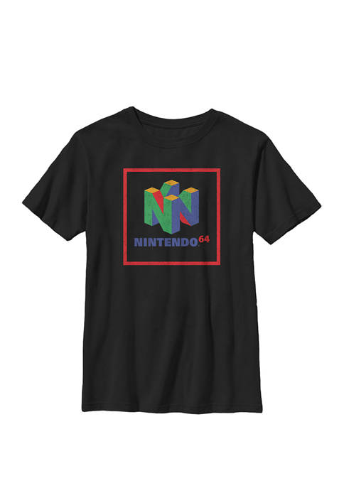 Nintendo 64 Element Logo Colorful Crew Graphic T-Shirt