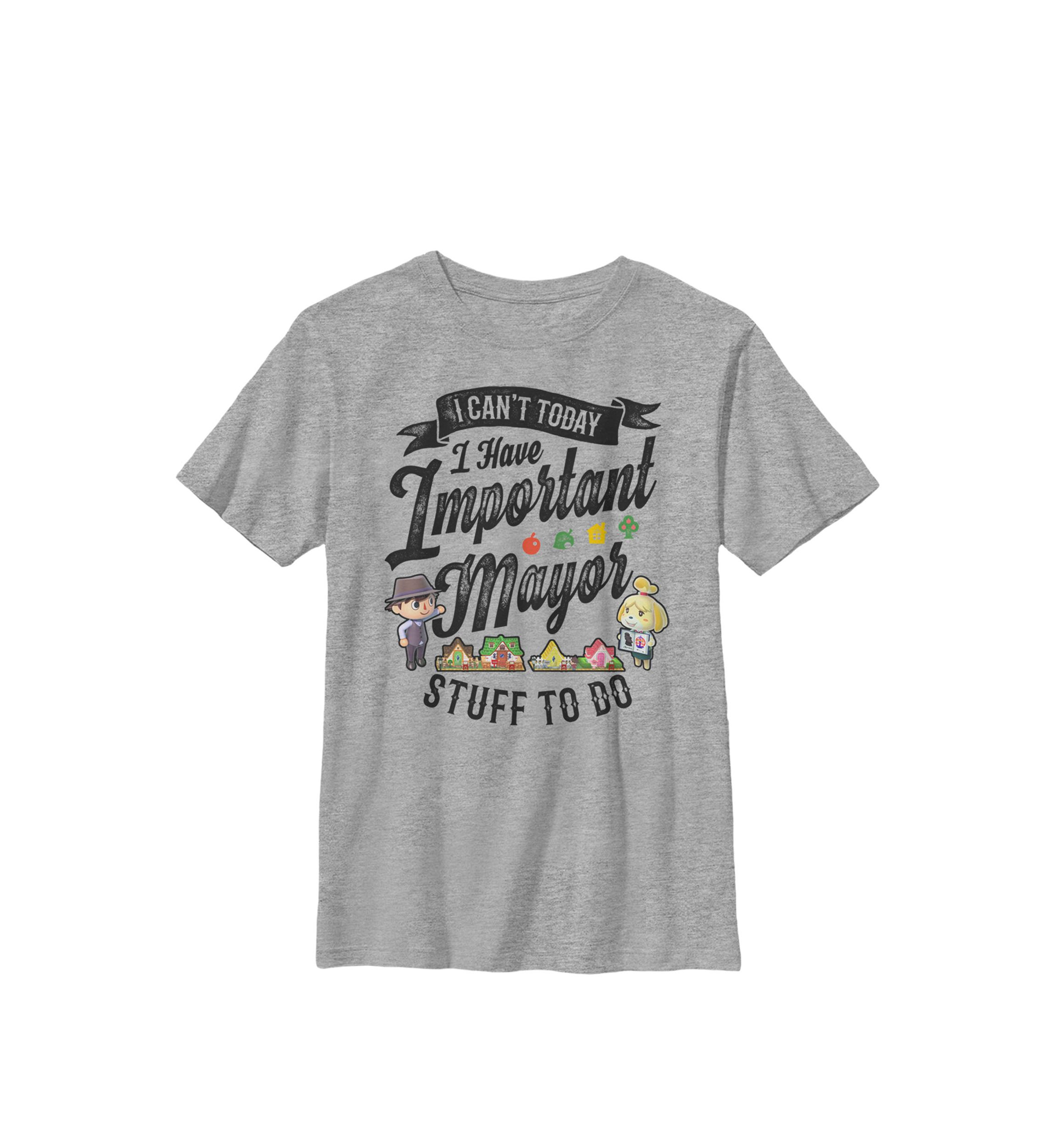 Animal Crossing Important Mayor Stuff Crew T-Shirt