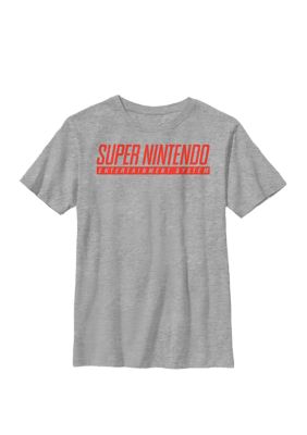Nintendo Kids Entertainment System Classic Logo Crew Graphic T-Shirt, Large