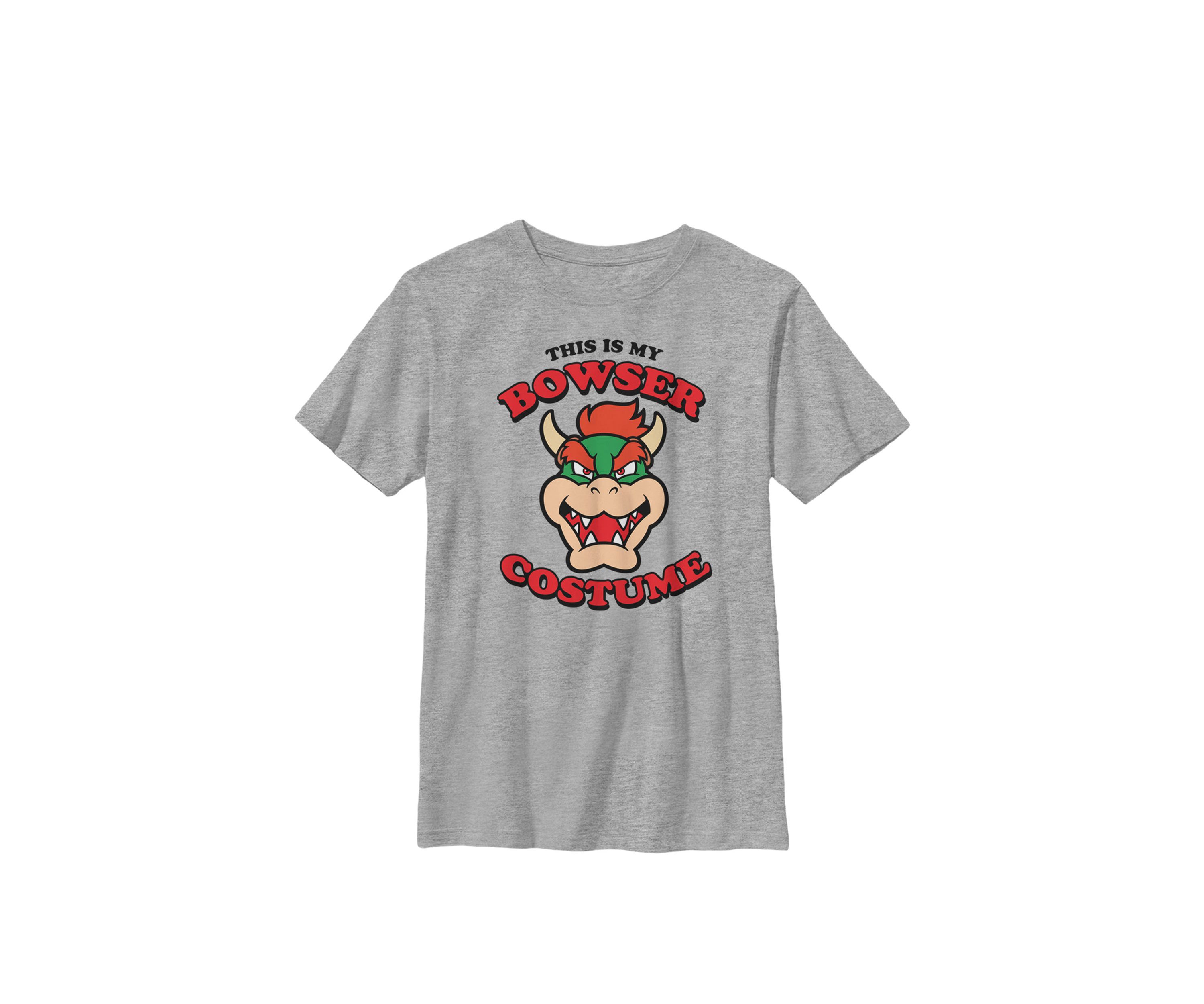 Super Mario Bowser Costume Crew Graphic T-Shirt