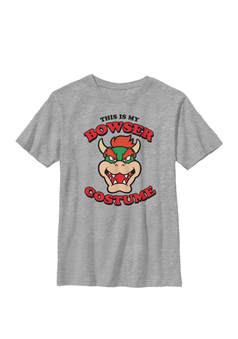 Super Mario Bowser Costume Crew Graphic T-Shirt