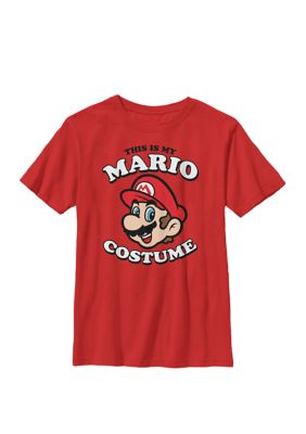 Nintendo Kids Super Mario My Mario Costume Crew Graphic T-Shirt