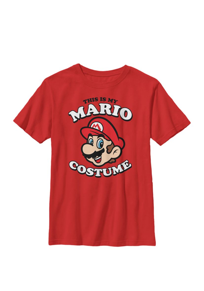 Super Mario My Mario Costume Crew Graphic T-Shirt