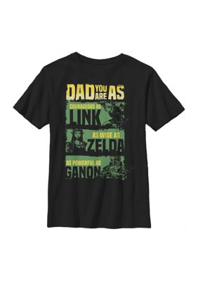 Nintendo Boys 4-7 Zelda Jumble Graphic T-Shirt, Black, Medium