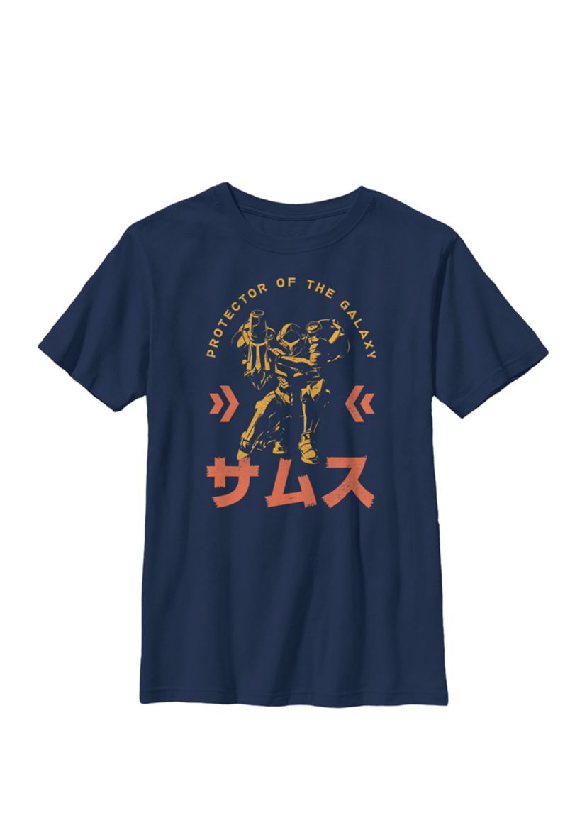 Boys Samus Protector Of The Galaxy Crew T-Shirt 