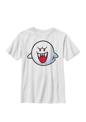 Nintendo Kids Super Mario Boo Face Crew T-Shirt