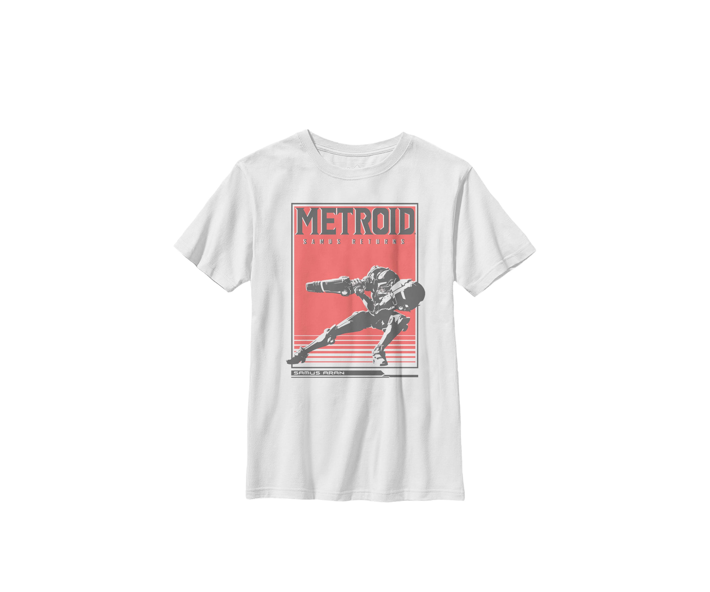 Boys Metroid Samus Returns Side Pose Crew T-Shirt
