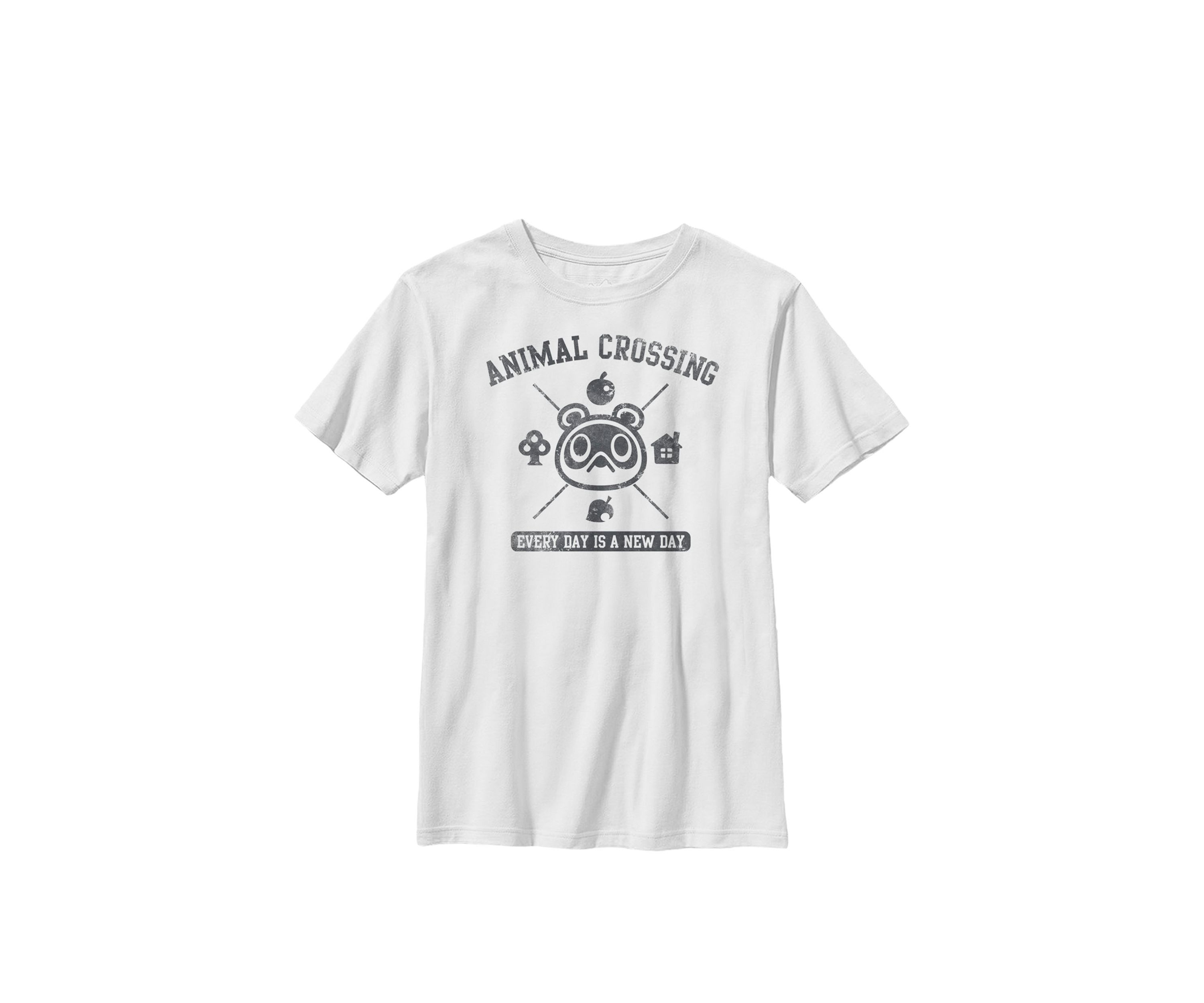 Animal Crossing Everyday Is A New Day Logo Crew Graphic T-Shirt 