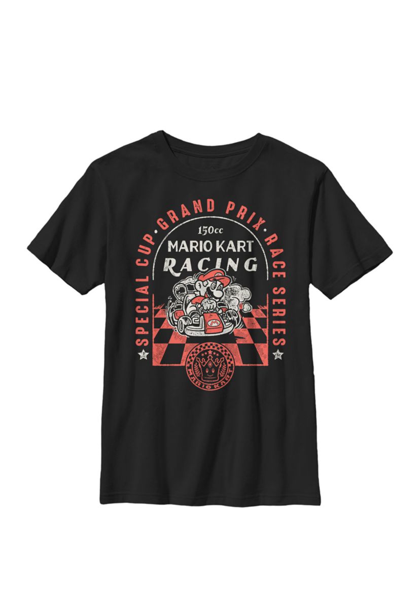 Mario Kart Victory Crown Front 150cc Racing Crew Graphic T-Shirt