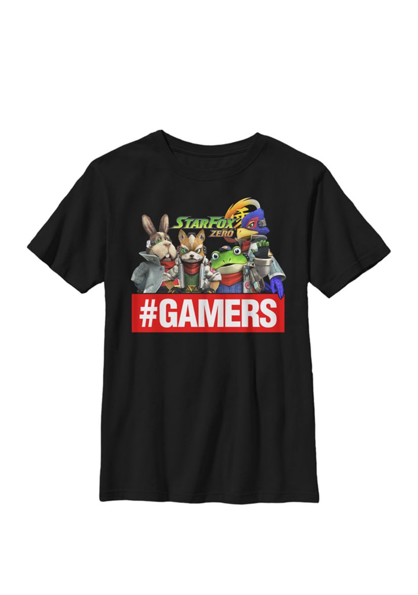 Star Fox Zero Gamers Group Shot Crew Graphic T-Shirt