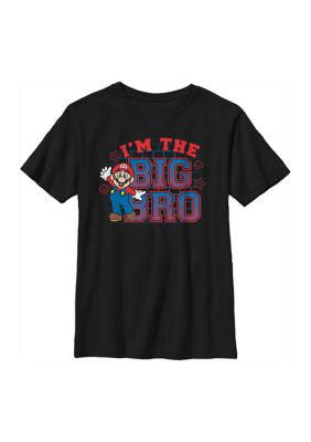 Nintendo Boys 4-7 Big Bro Graphic T-Shirt, Black, XSmall
